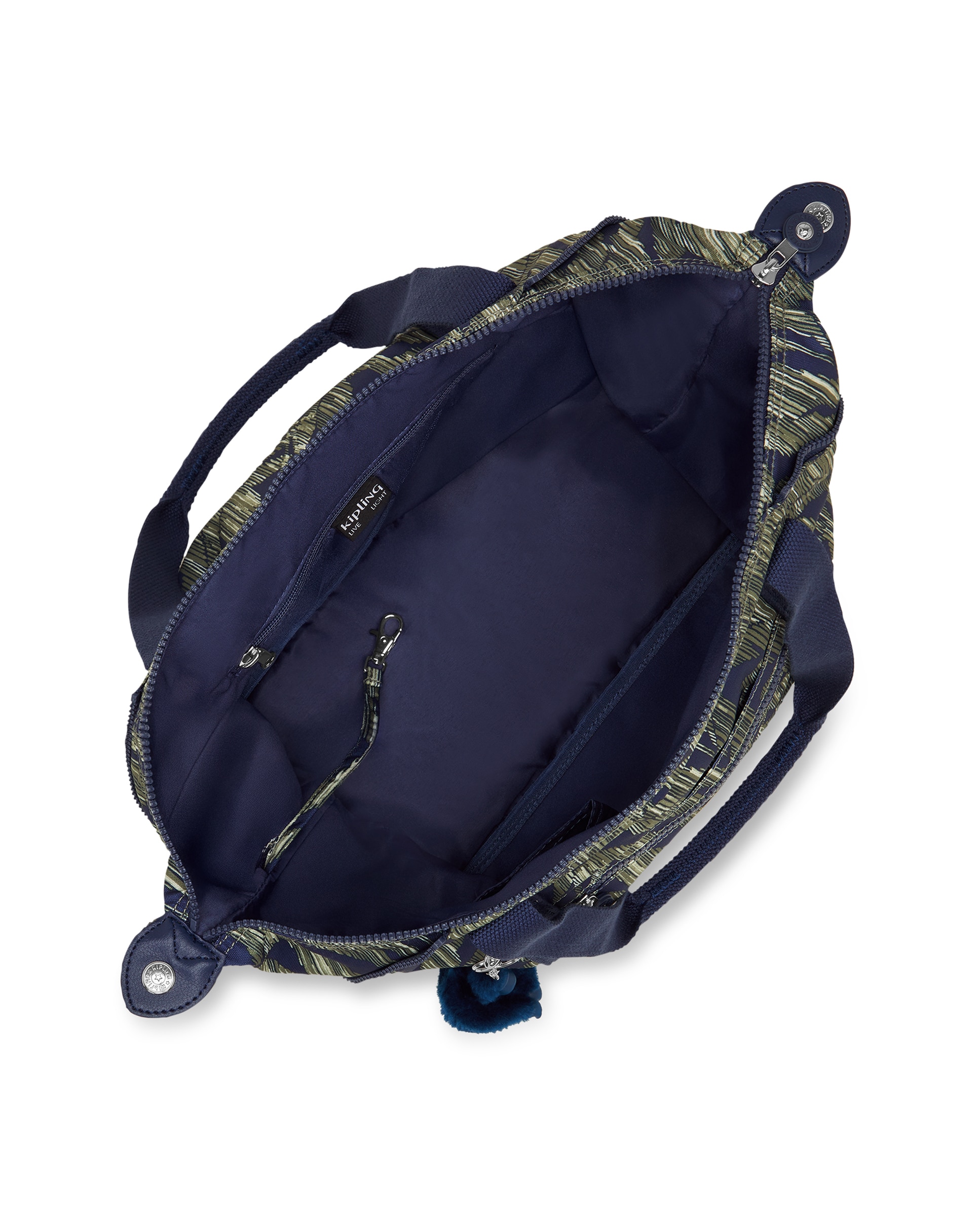 Shopper mediano con cremallera y correa extraíble - Kipling - Verde / Azul marino Verde / Azul marino-2