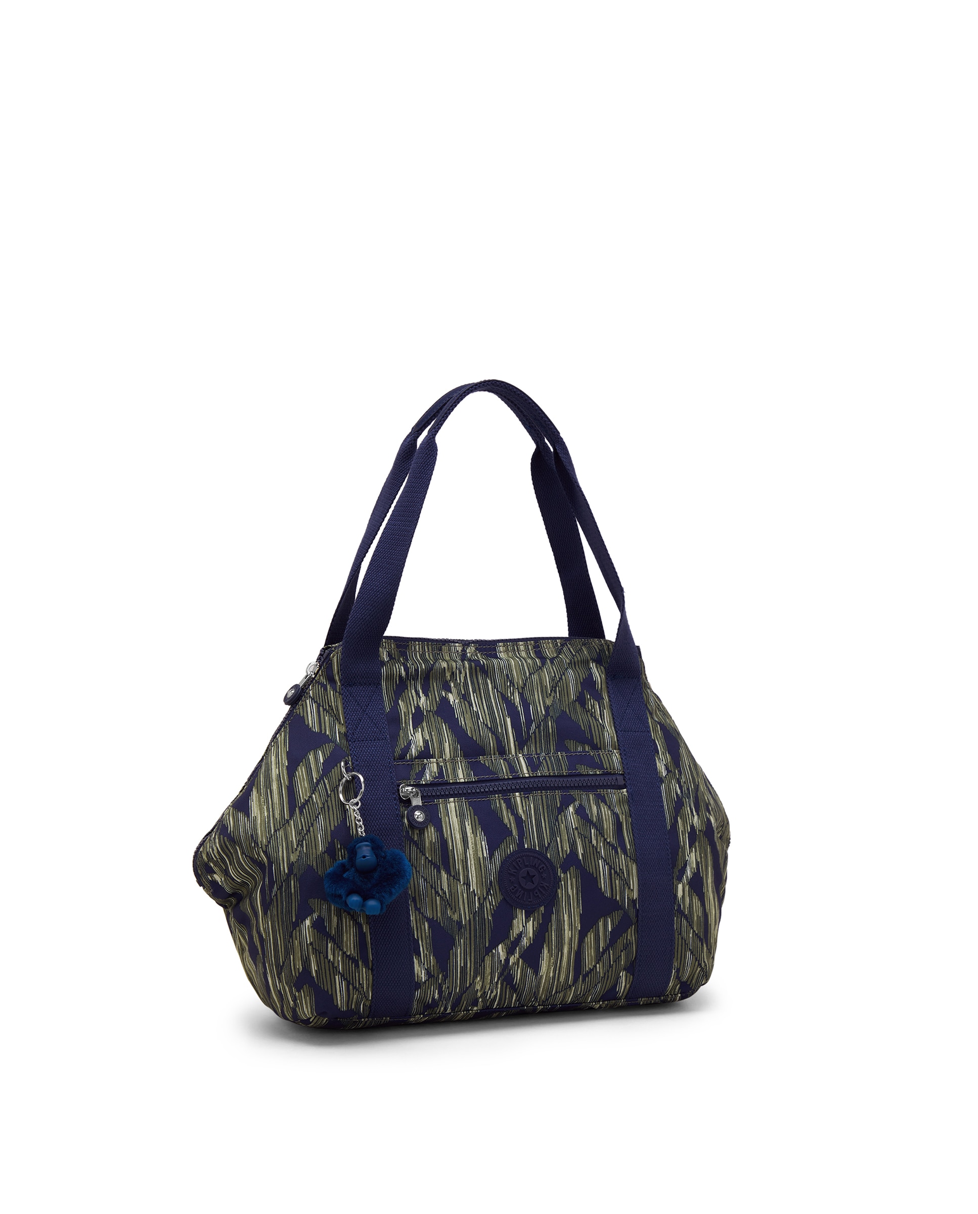 Shopper mediano con cremallera y correa extraíble - Kipling - Verde / Azul marino Verde / Azul marino-6