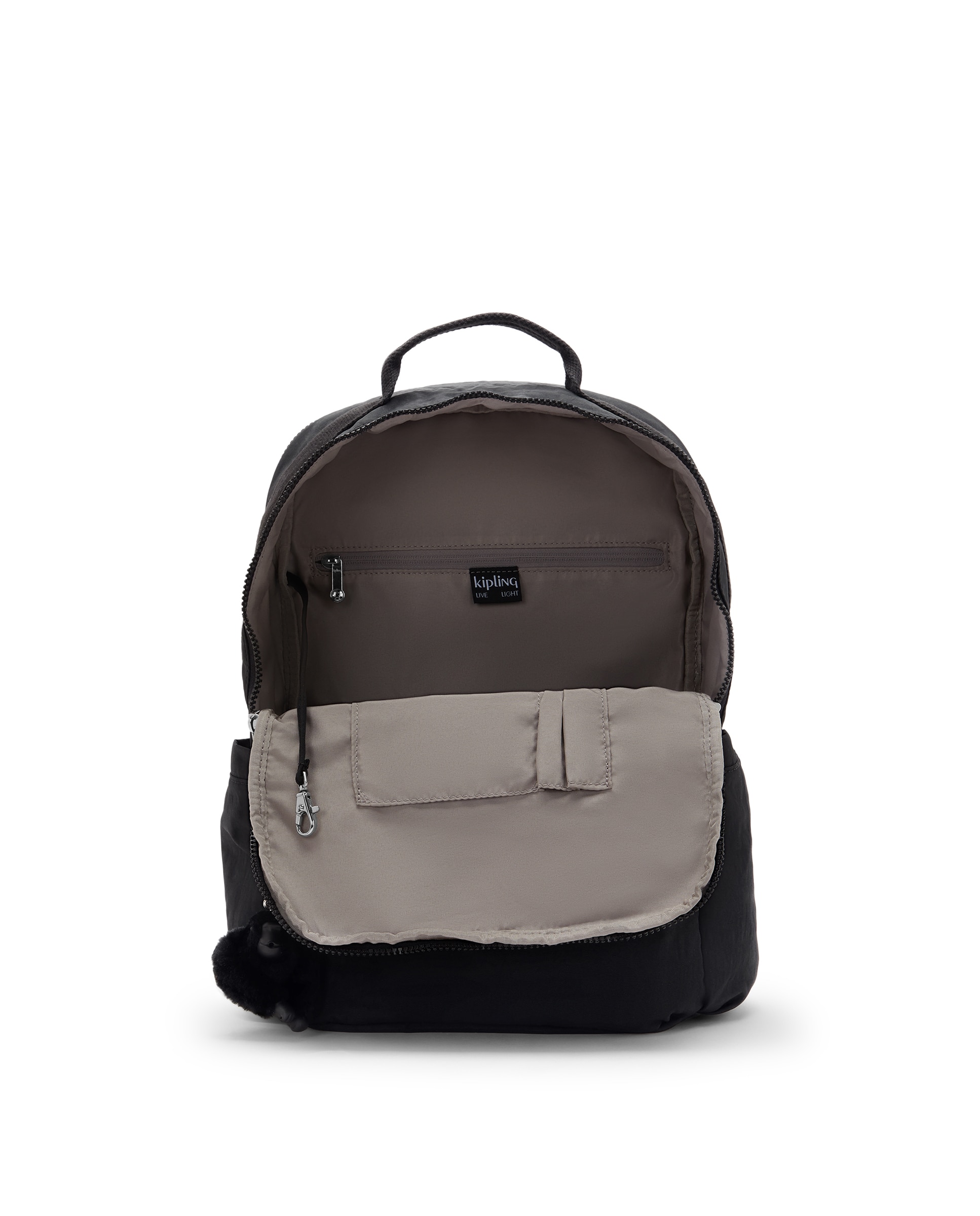 Mochila grande de mujer con compartimento para portátil - Kipling - Negro Negro-2