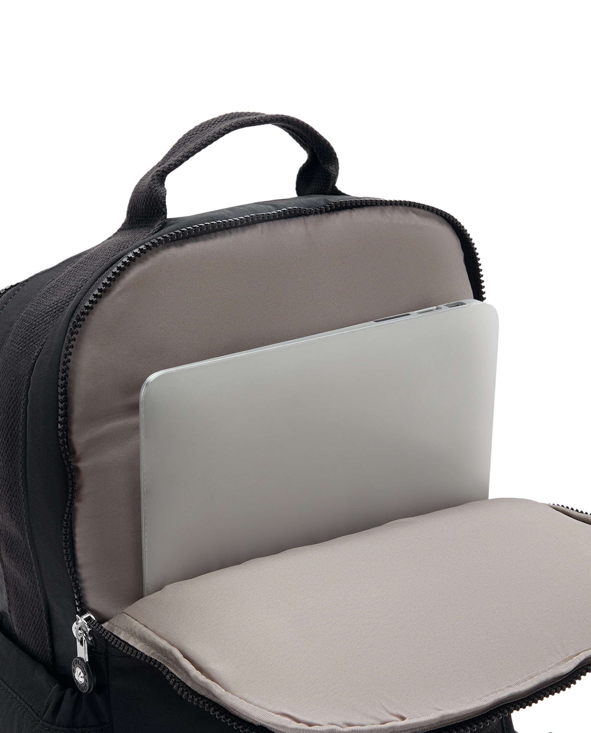 Mochila grande de mujer con compartimento para portátil - Kipling - Negro Negro-5