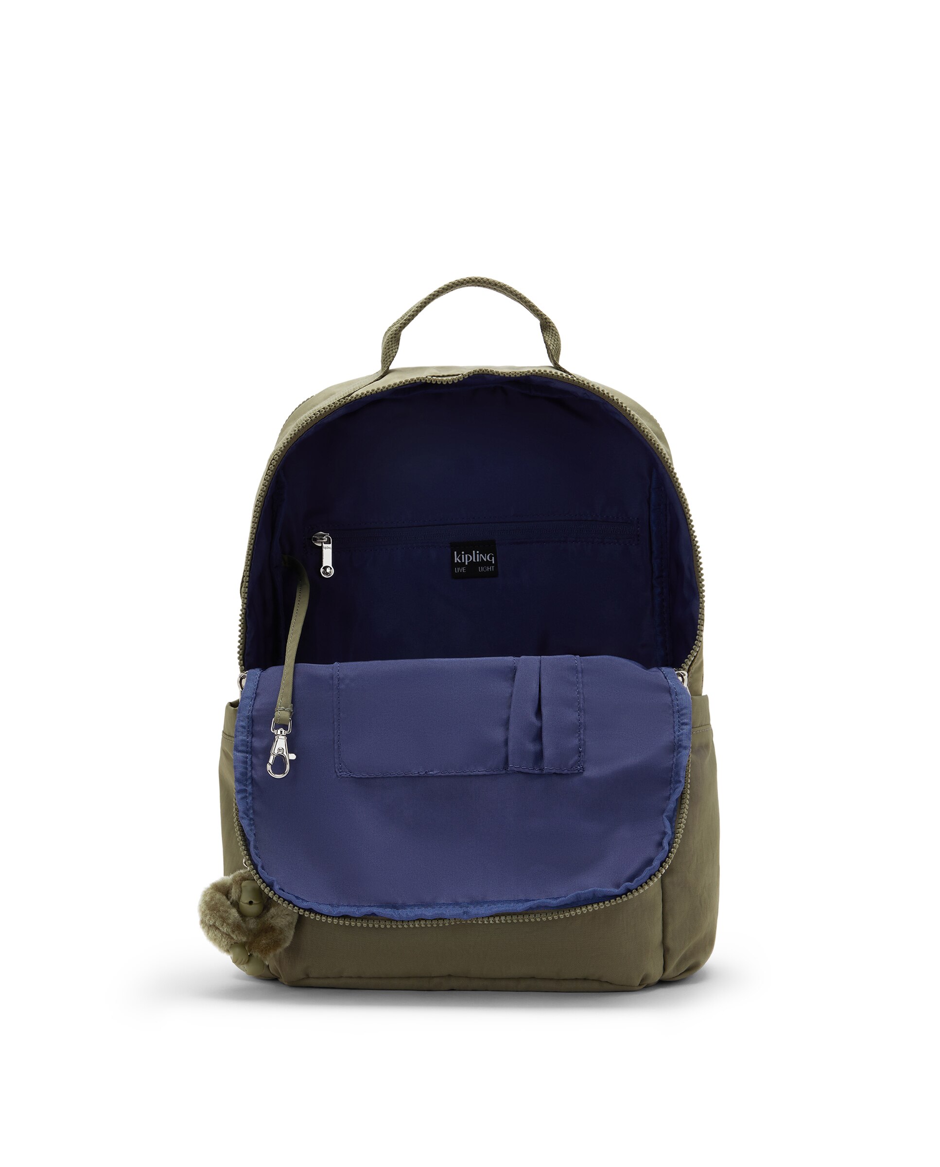 Mochila grande de mujer con compartimento para portátil - Kipling - Verde Oliva Verde Oliva-2