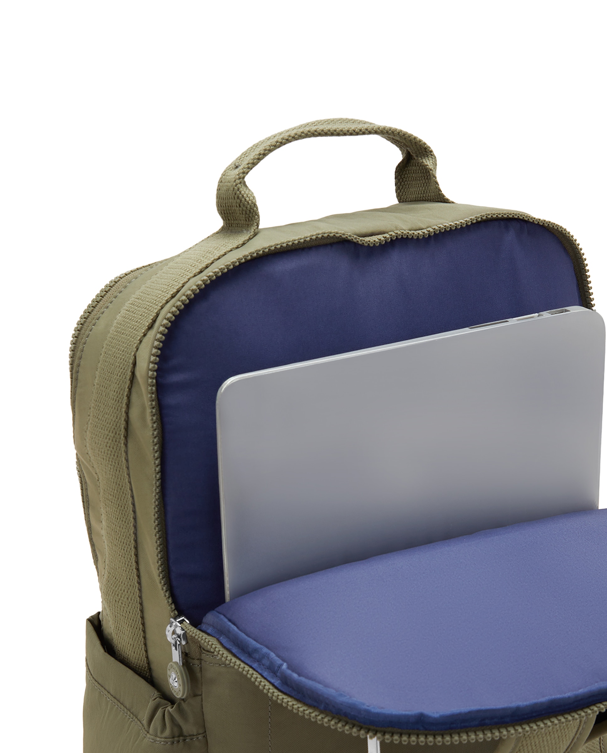 Mochila grande de mujer con compartimento para portátil - Kipling - Verde Oliva Verde Oliva-5