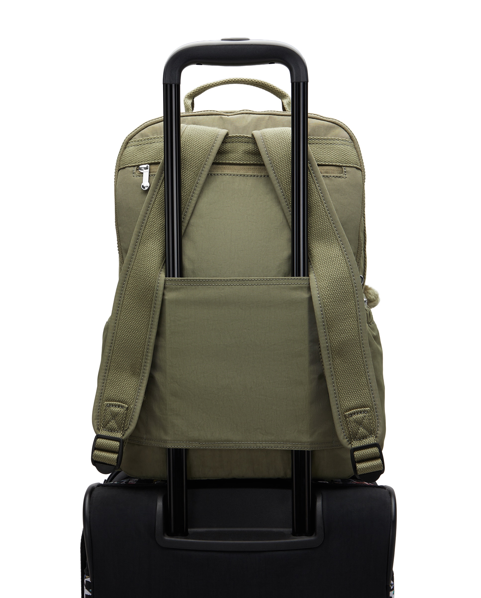 Mochila grande de mujer con compartimento para portátil - Kipling - Verde Oliva Verde Oliva-6