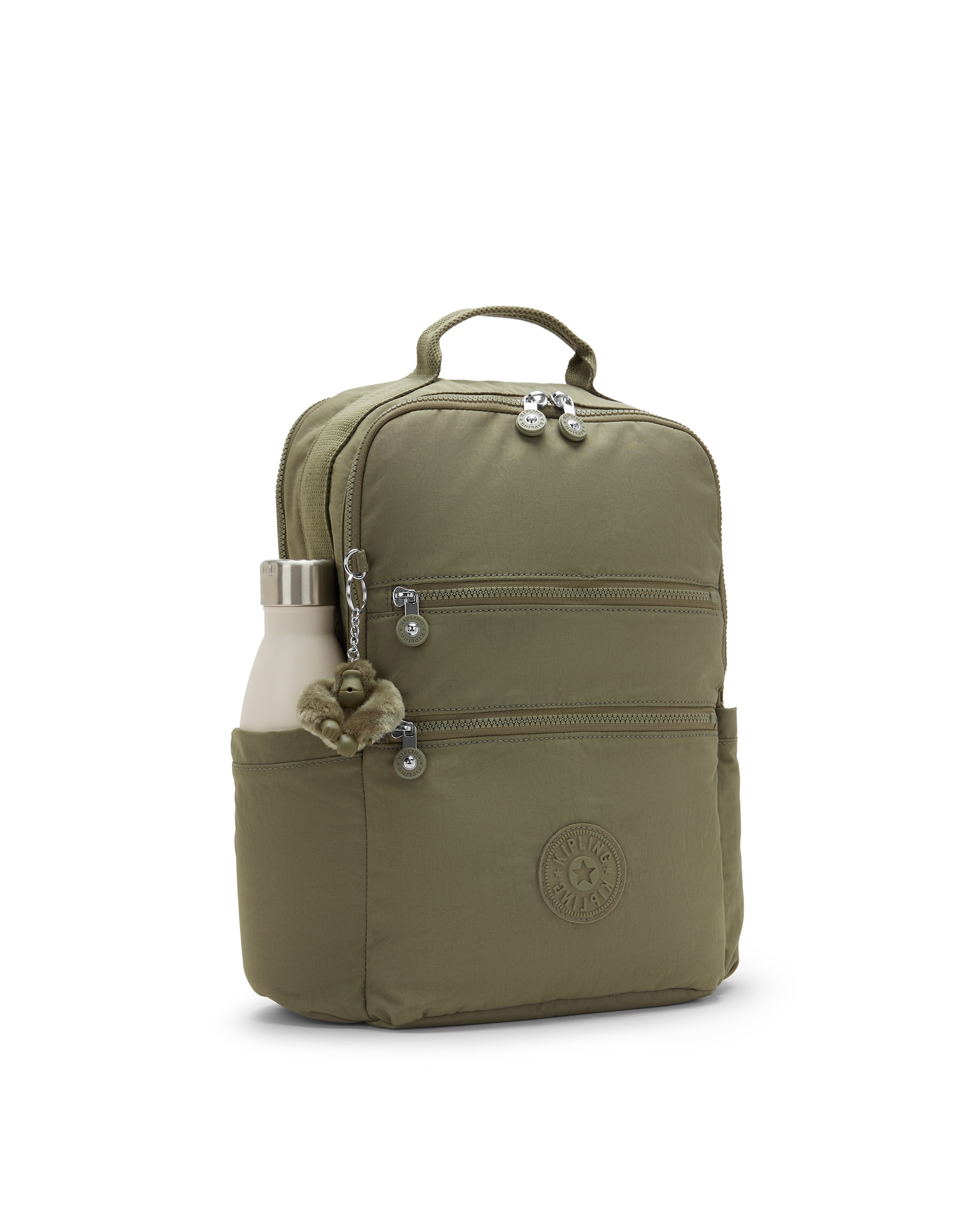 Mochila grande de mujer con compartimento para portátil - Kipling - Verde Oliva Verde Oliva-7