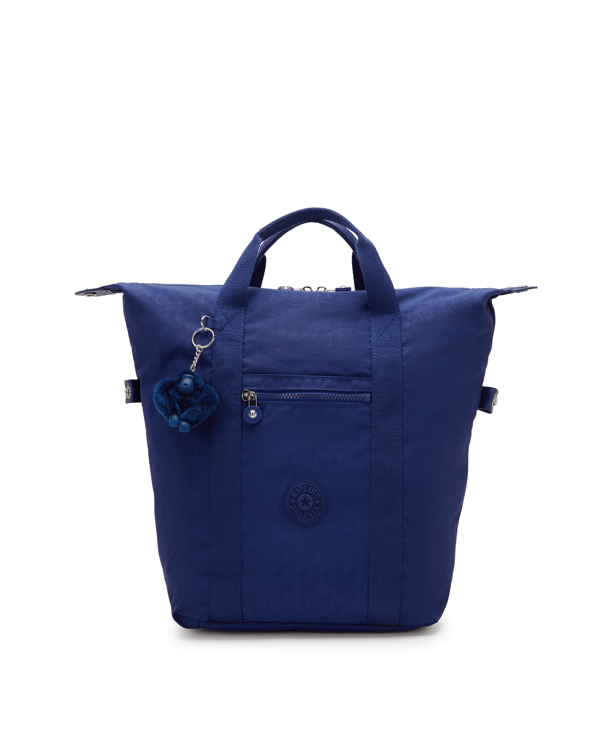 Mochila mediana de mujer con asa de mano y compartimento para portátil - Kipling - Azul índigo Azul índigo-1