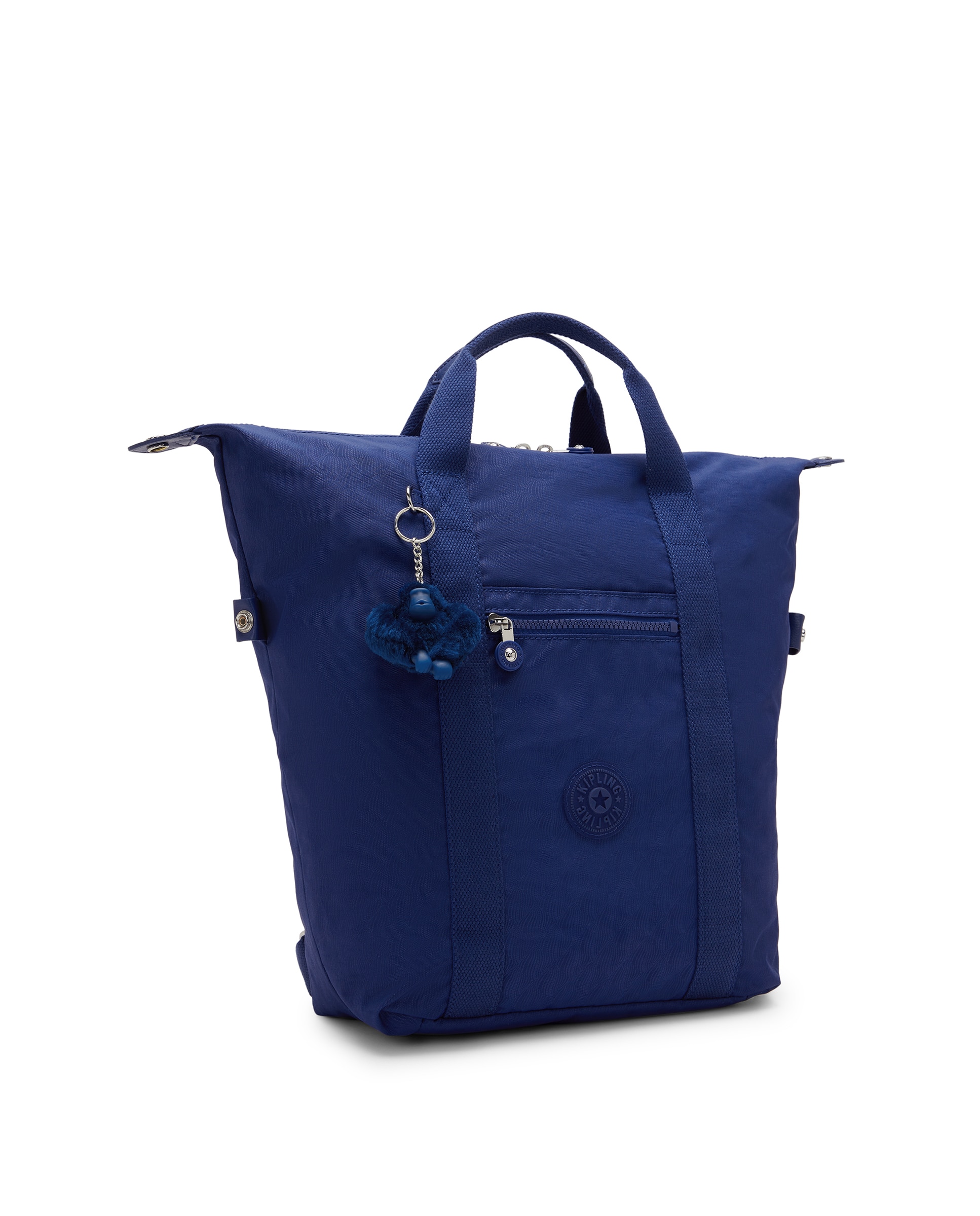 Mochila mediana de mujer con asa de mano y compartimento para portátil - Kipling - Azul índigo Azul índigo-4