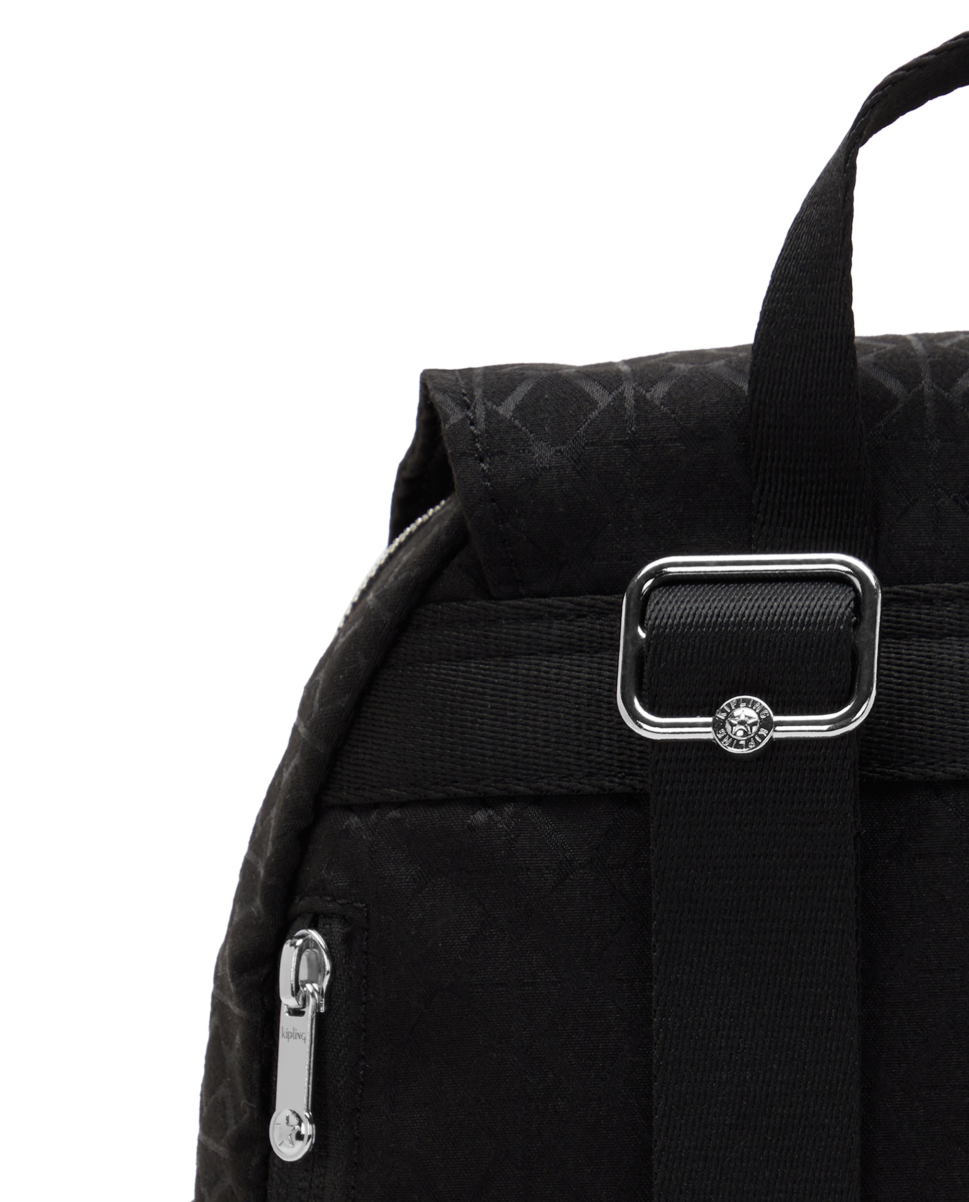 Mochila pequeña de mujer con bolsillos externos - Kipling - Negro Negro-5