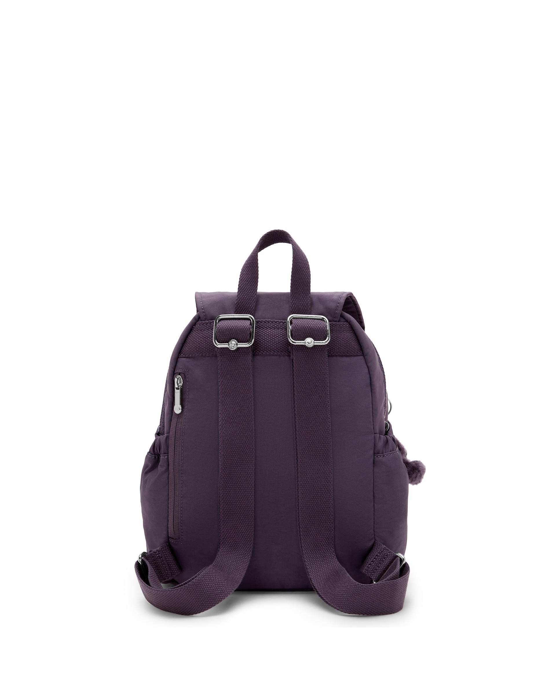 Mochila de mujer city pocket mini con bolsillos externos - Kipling - Berenjena Berenjena-3