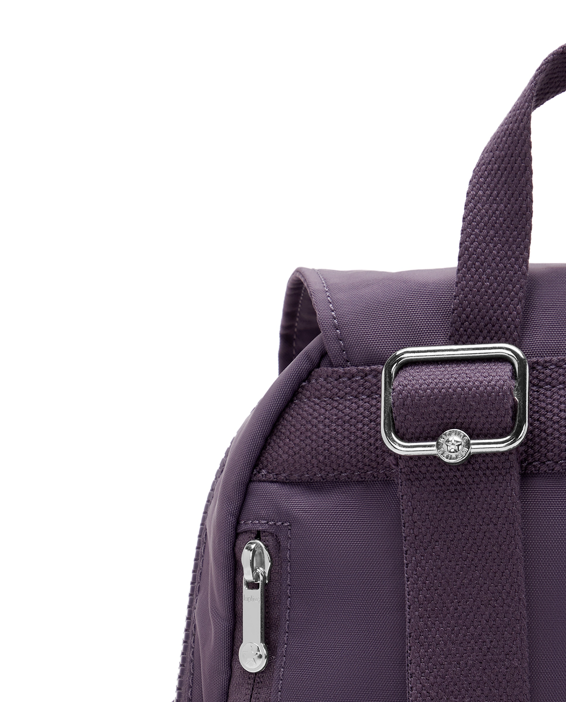 Mochila de mujer city pocket mini con bolsillos externos - Kipling - Berenjena Berenjena-5
