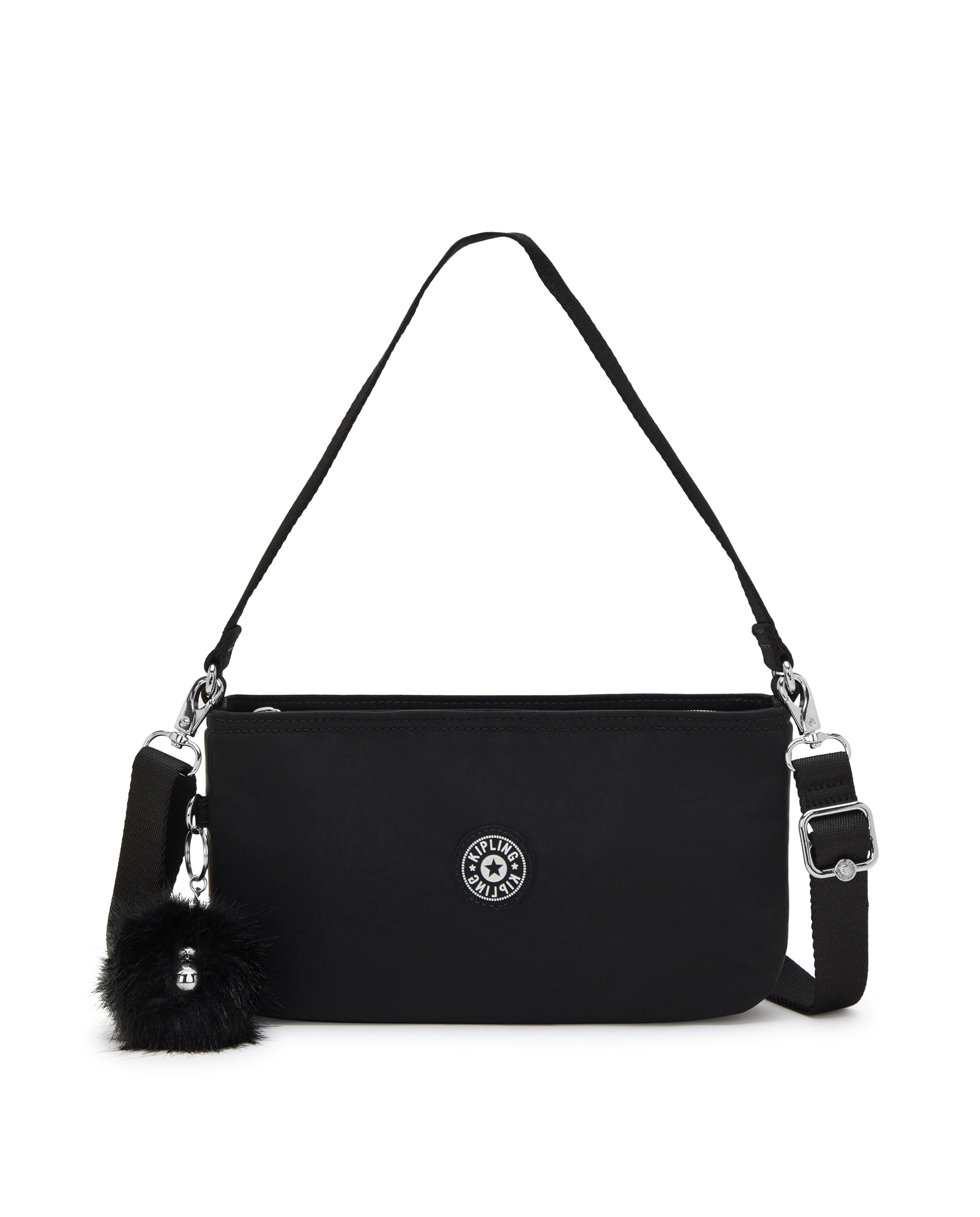 Bolso de hombro pequeño con cremallera y correa extraíble - Kipling - Negro Negro-1