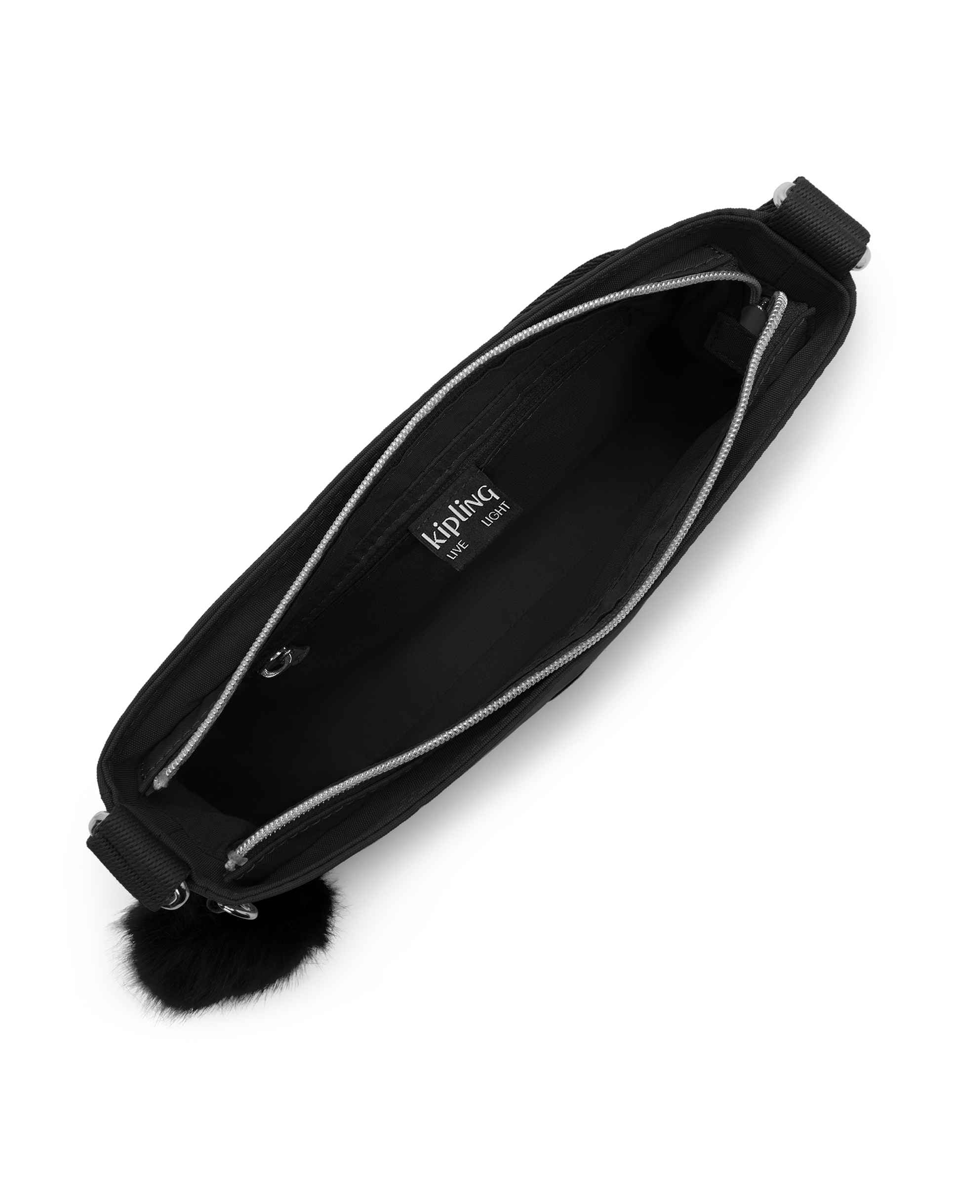 Bolso de hombro pequeño con cremallera y correa extraíble - Kipling - Negro Negro-2