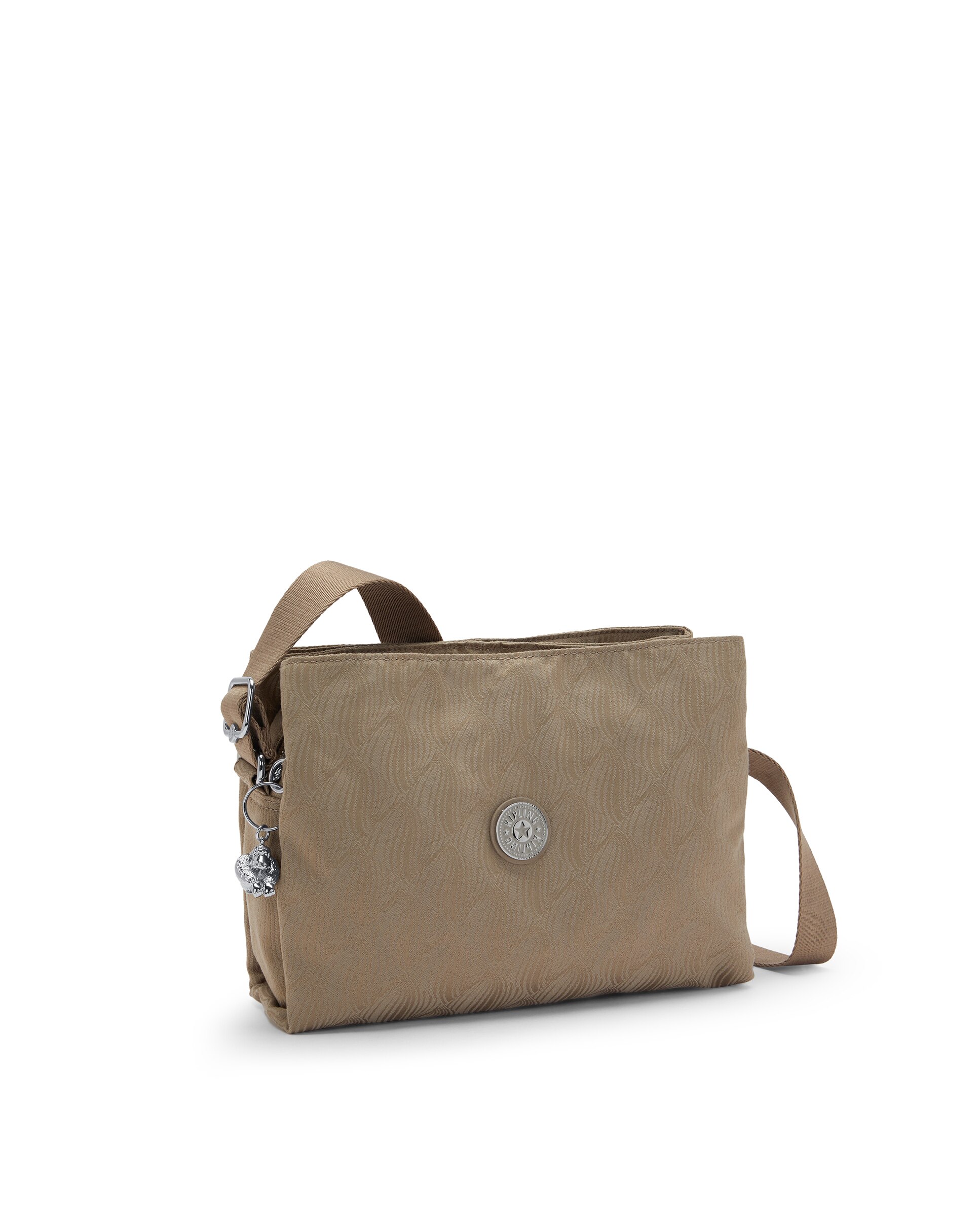 Bandolera mediana de mujer con cremallera y asa regulable - Kipling - Topo Topo-4