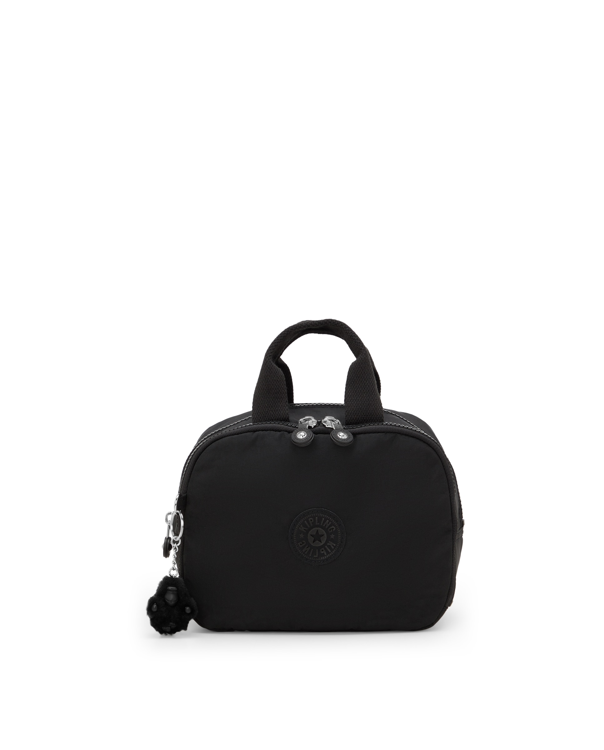 Neceser mediano de mujer con asa de mano y cierre de cremallera - Kipling - Negro Negro-1
