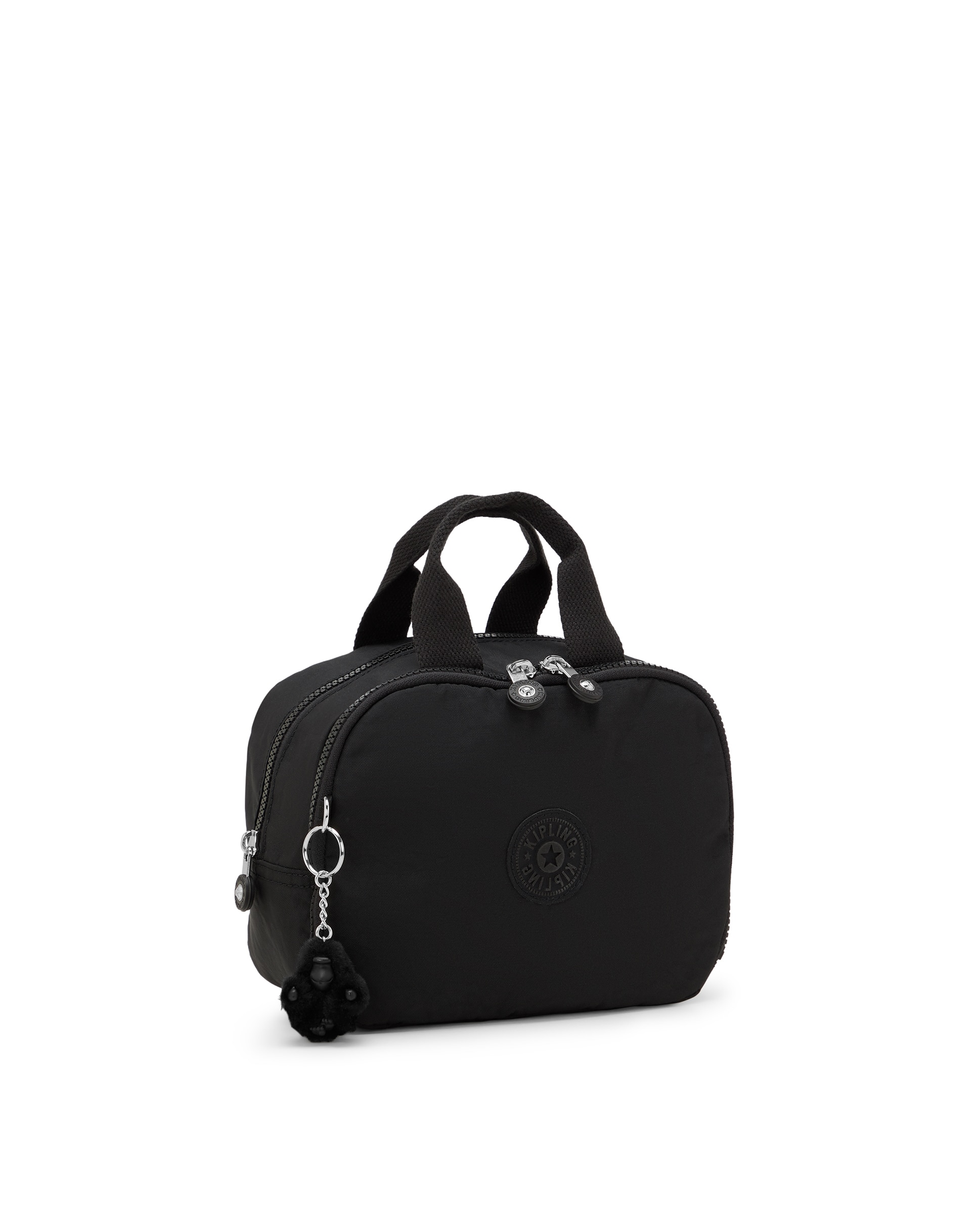 Neceser mediano de mujer con asa de mano y cierre de cremallera - Kipling - Negro Negro-5