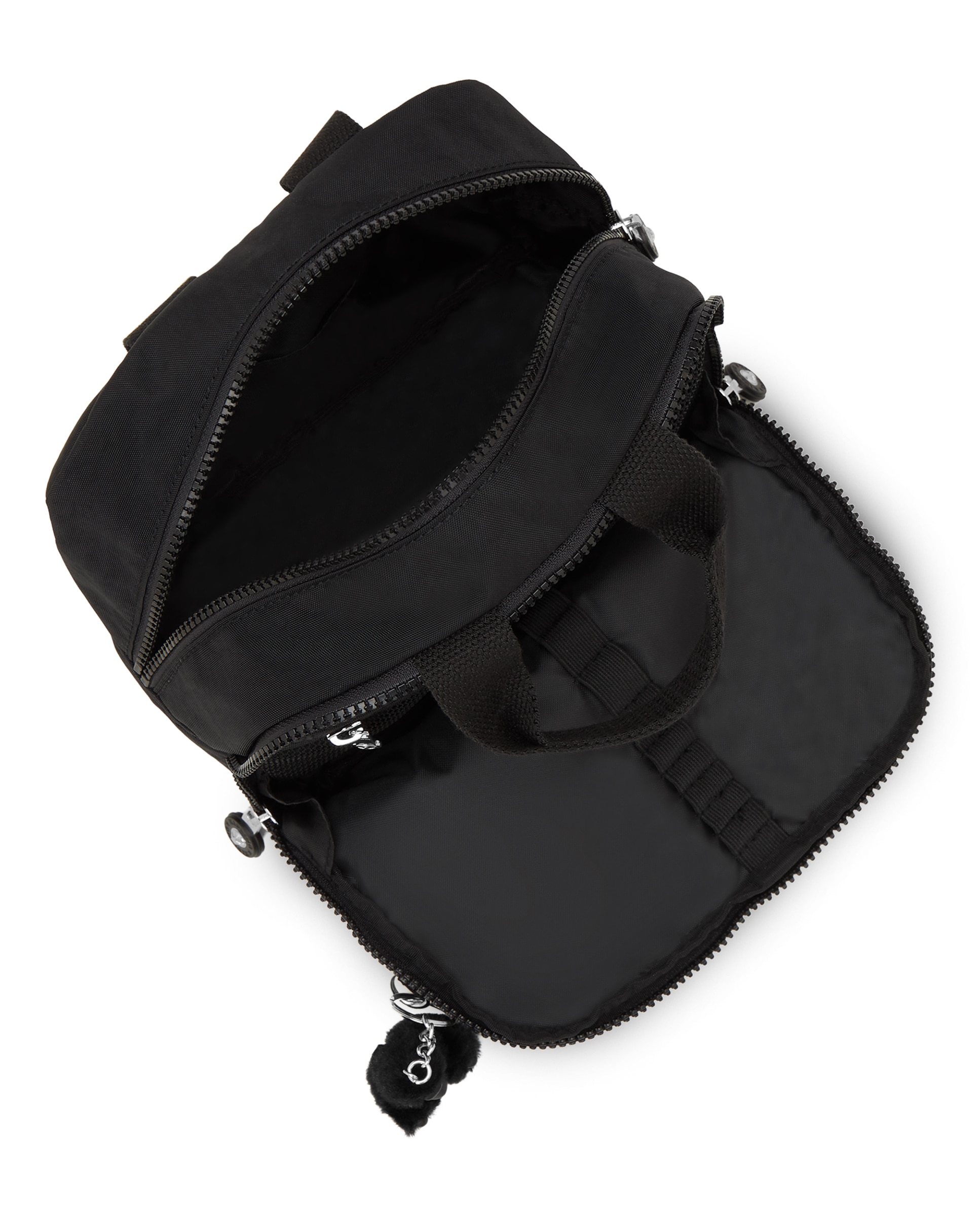Neceser mediano de mujer con asa de mano y cierre de cremallera - Kipling - Negro Negro-2