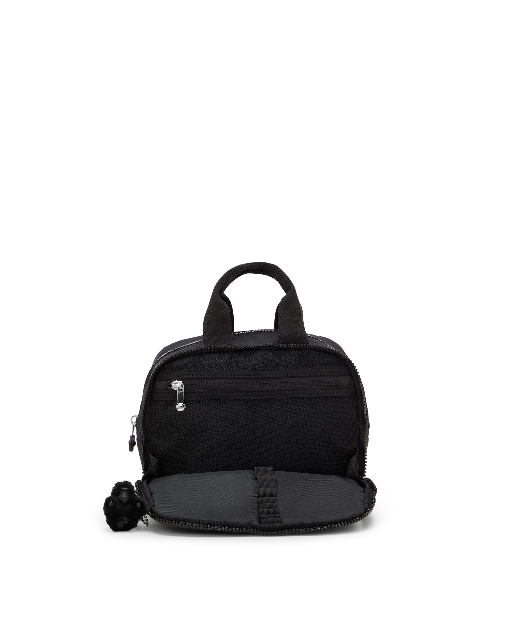 Neceser mediano de mujer con asa de mano y cierre de cremallera - Kipling - Negro Negro-7