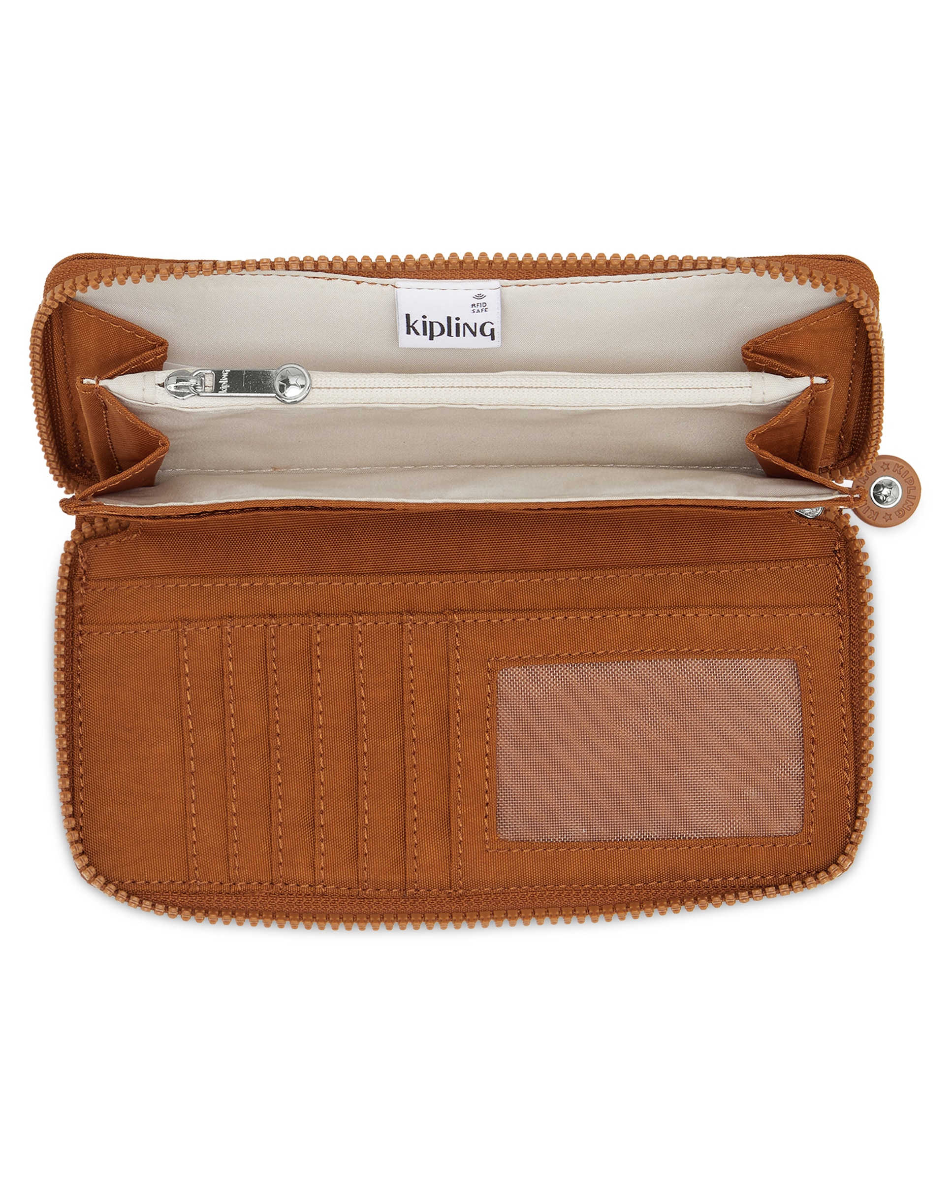 Cartera grande de mujer con ranuras para tarjetas - Kipling - Canela Canela-2