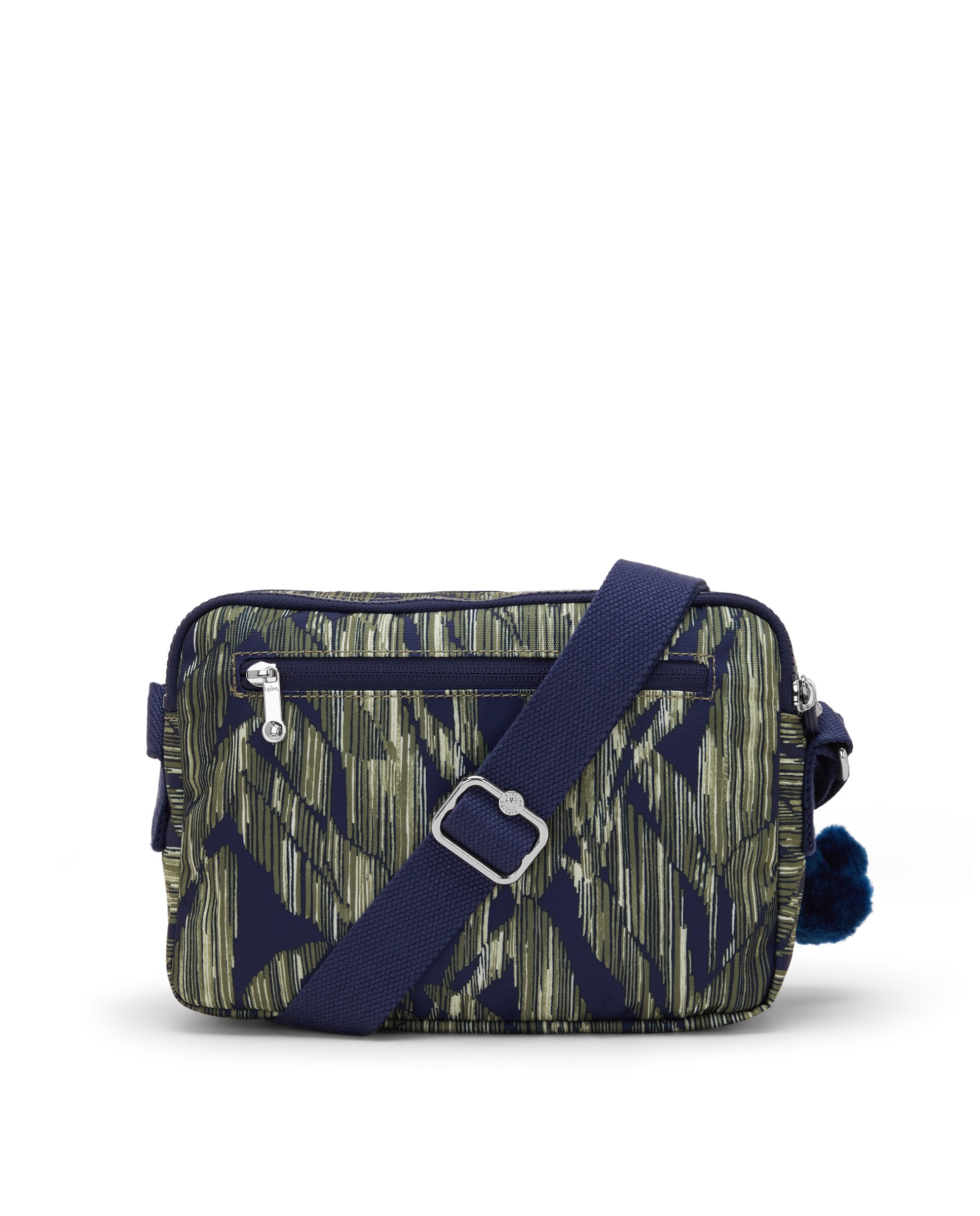 Bandolera de mujer mediana con correa ajustable para el hombro - Kipling - Verde / Azul marino Verde / Azul marino-3