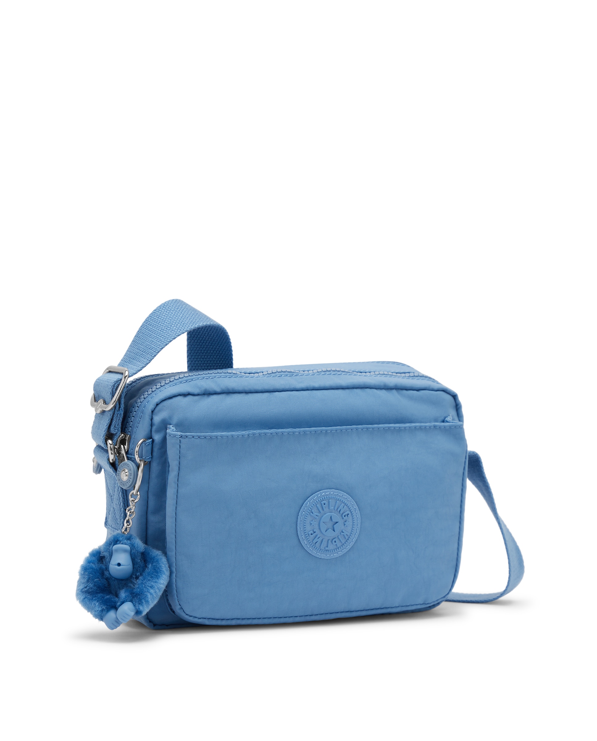 Bandolera de mujer mediana con correa ajustable para el hombro - Kipling - Azul celeste Azul celeste-4
