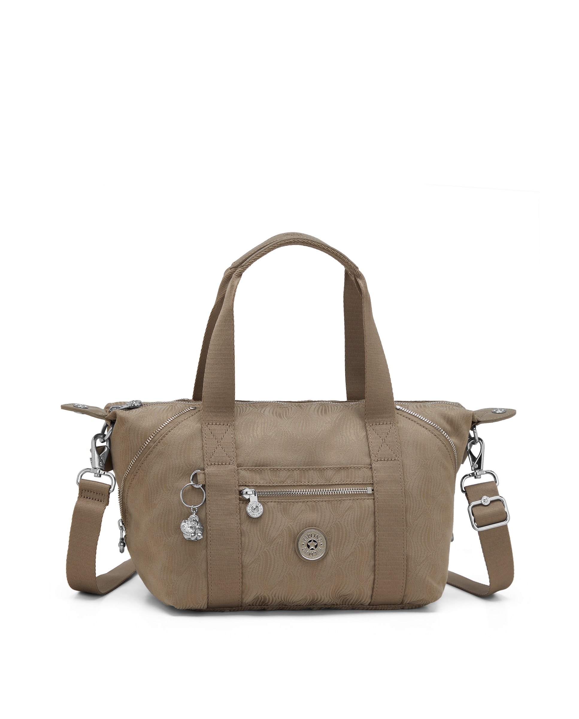 Shopper pequeño con cremallera y asa bandolera extraíble - Kipling - Topo Topo-4