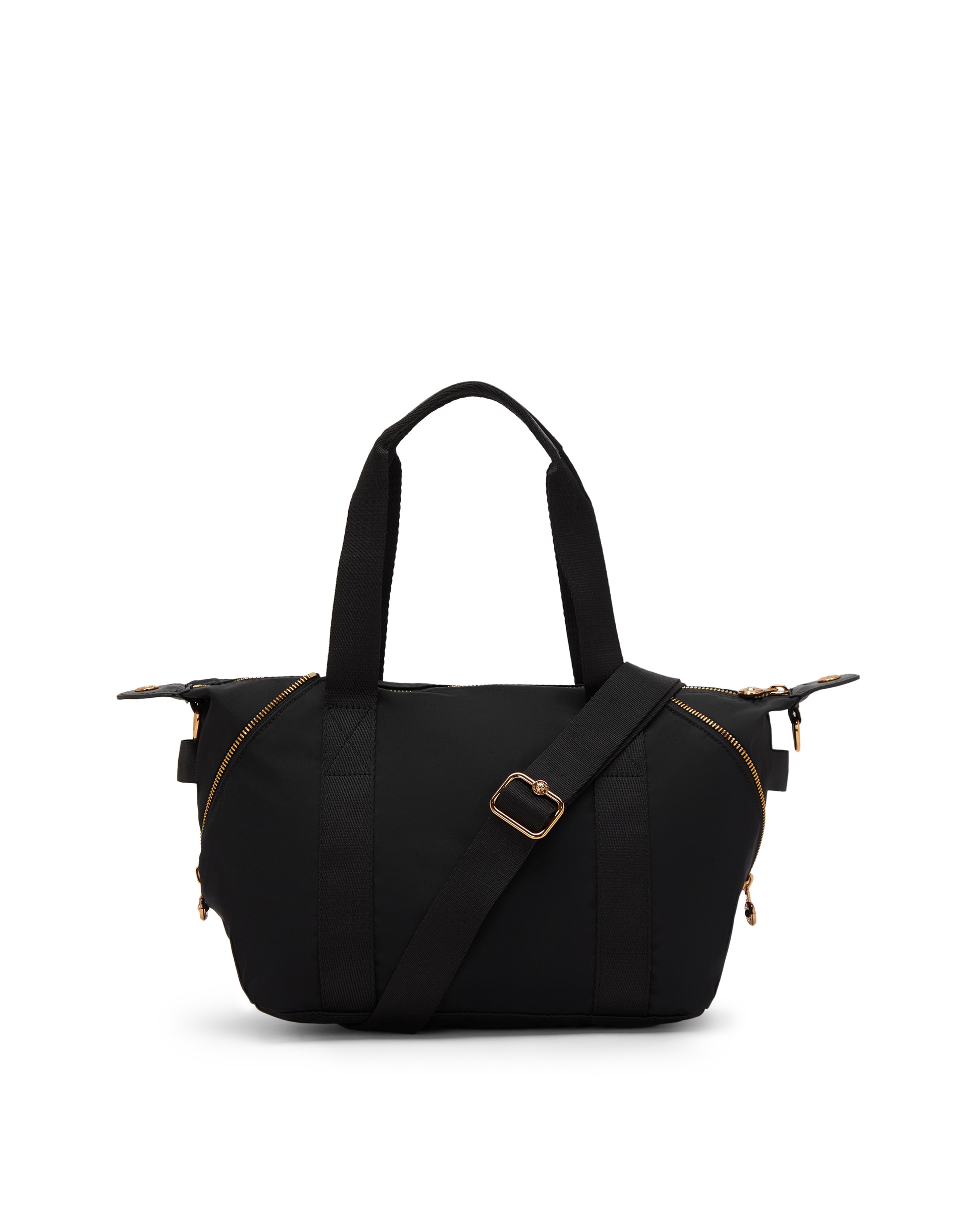 Shopper pequeño con cremallera y asa bandolera extraíble - Kipling - Negro Negro-3