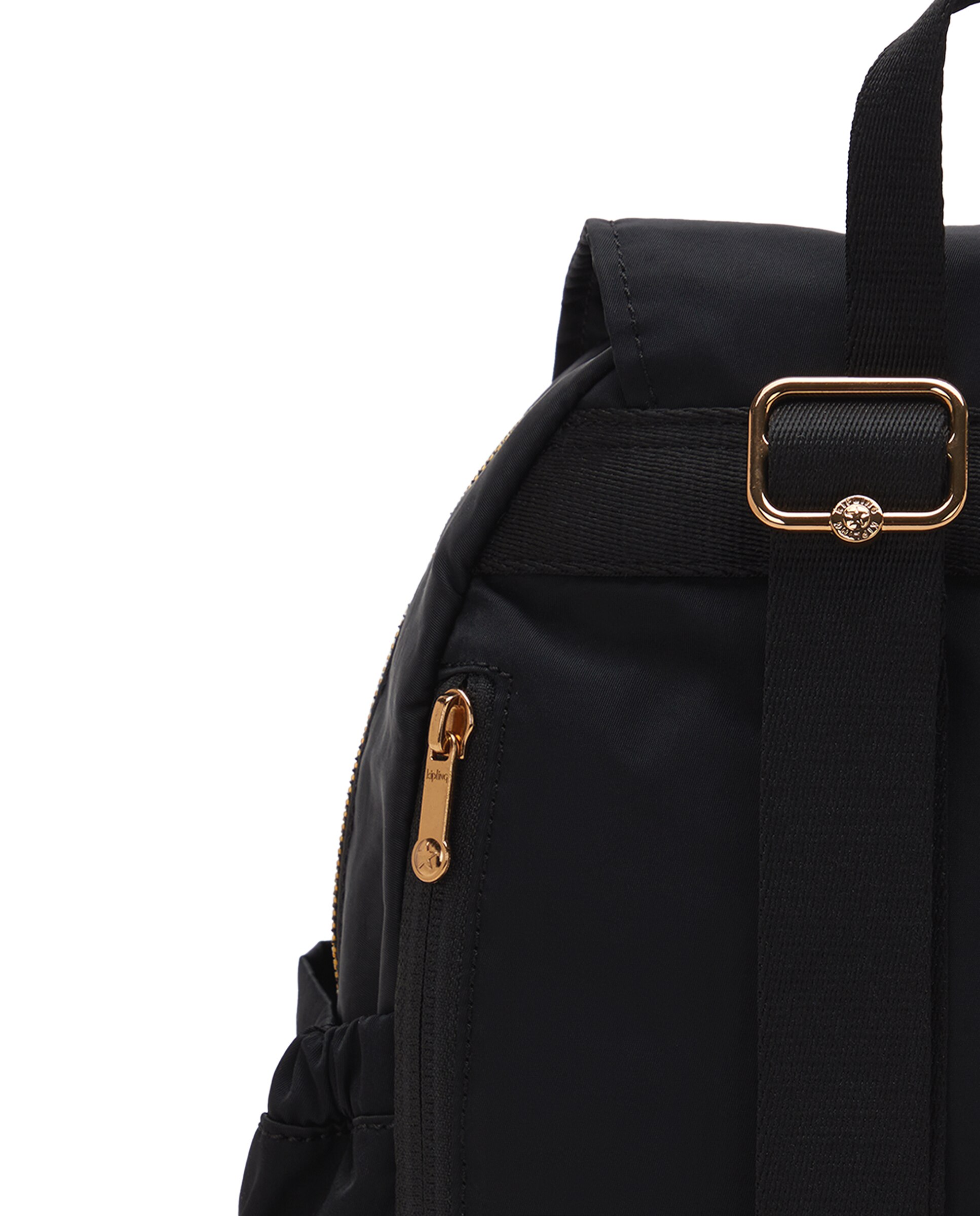 Mochila pequeña de mujer con bolsillos externos - Kipling - Negro Negro-5