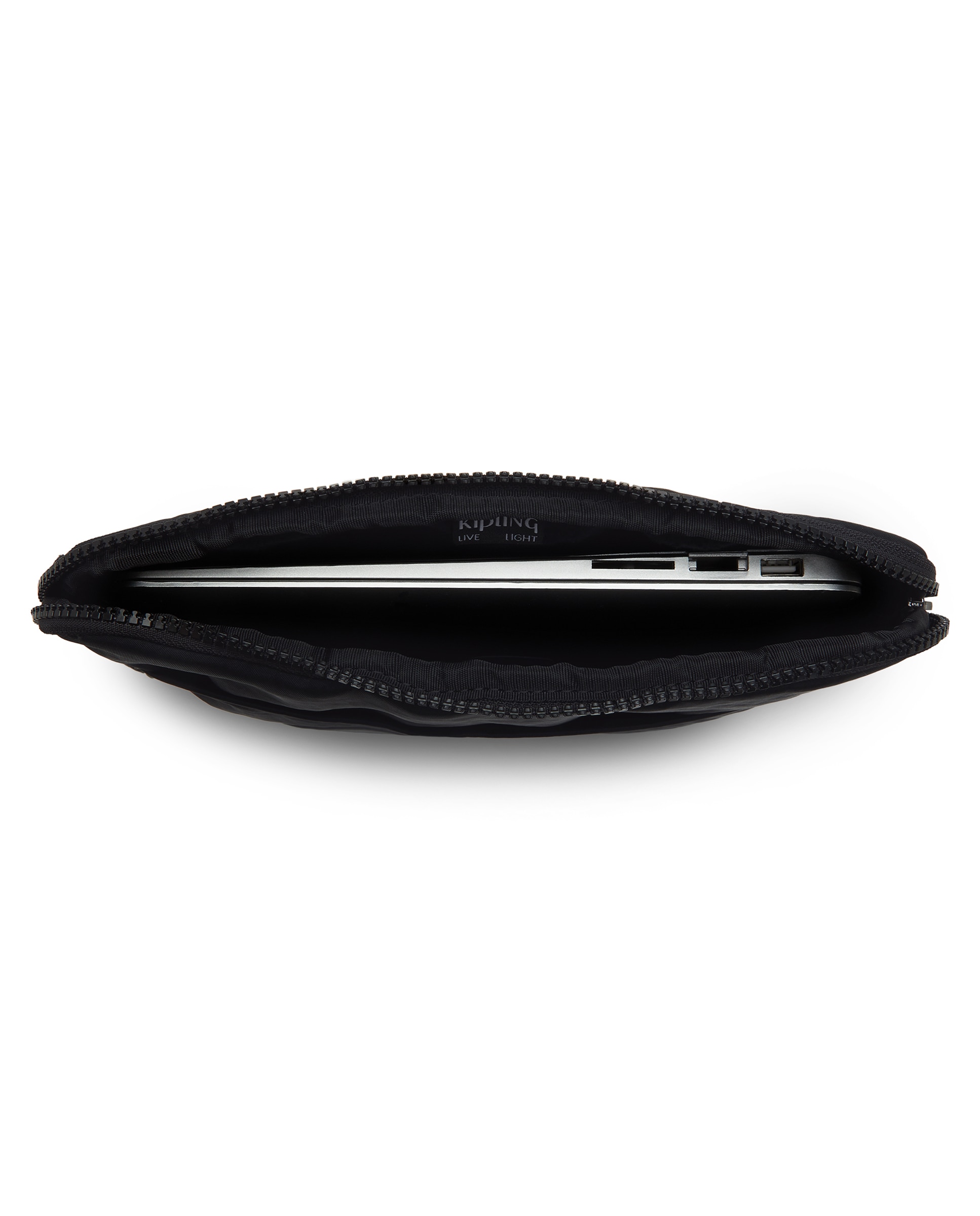 Funda para portátil de 15 pulgadas con bolsillo delantero - Kipling - Negro Negro-2