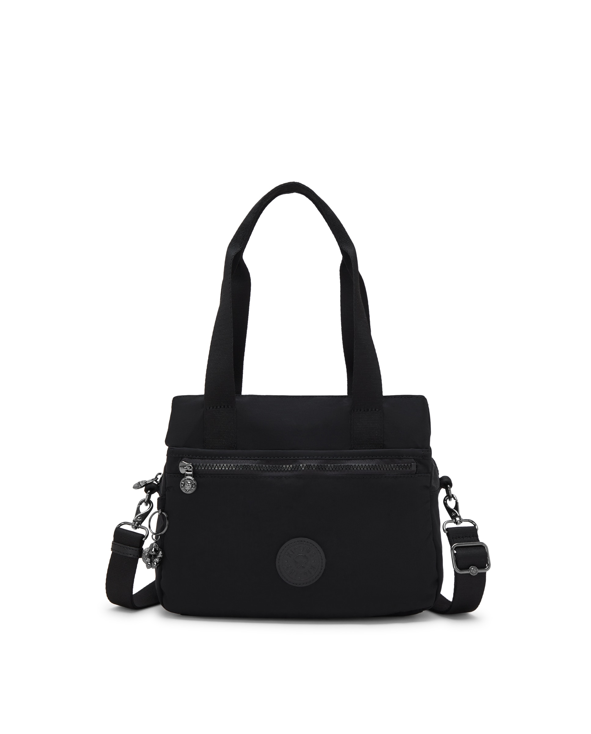 Bolso de hombro con múltiples compartimento y asa extraíble - Kipling - Negro Negro-1