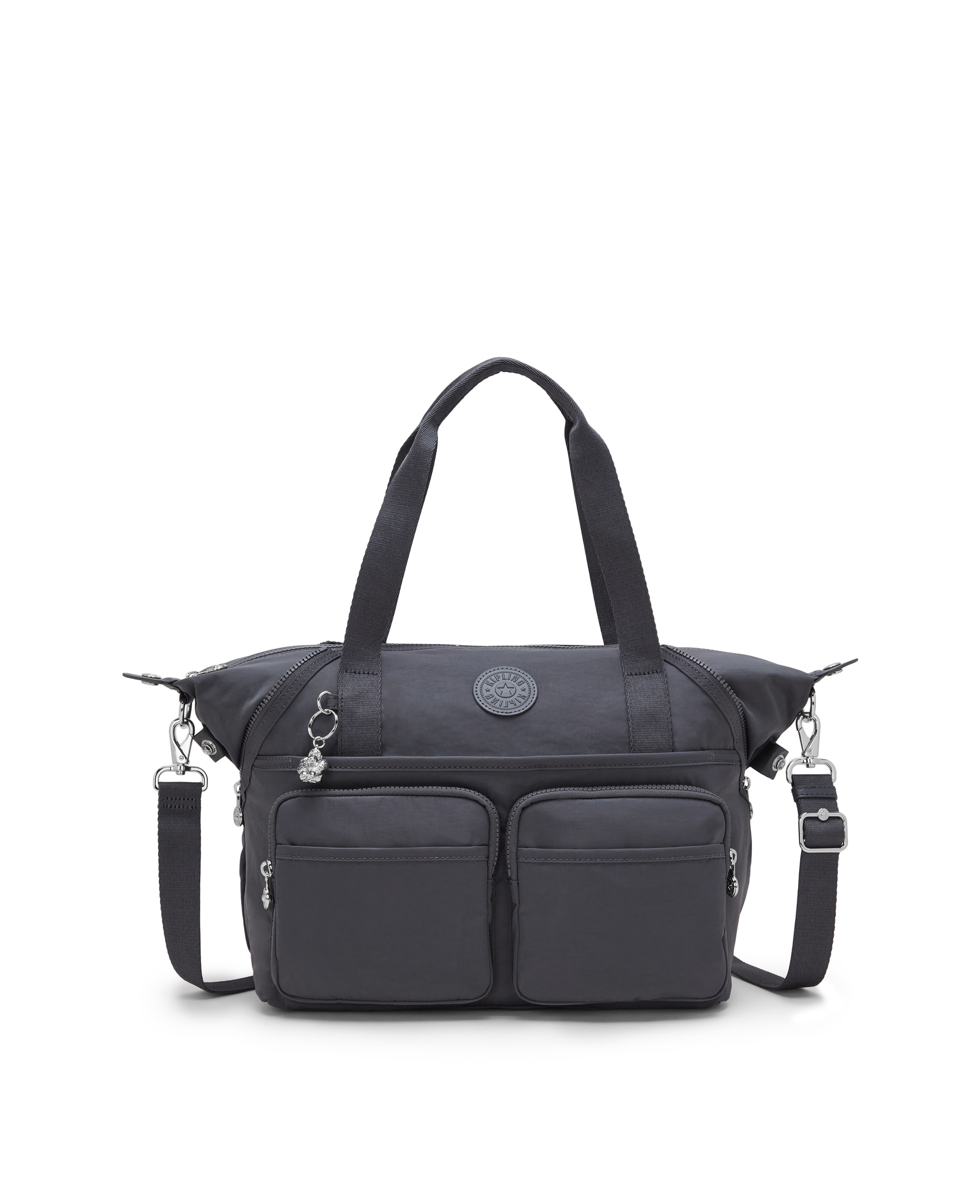 Bolso de hombro con bolsillos externos y correa extraíble - Kipling - Grafito Grafito-1