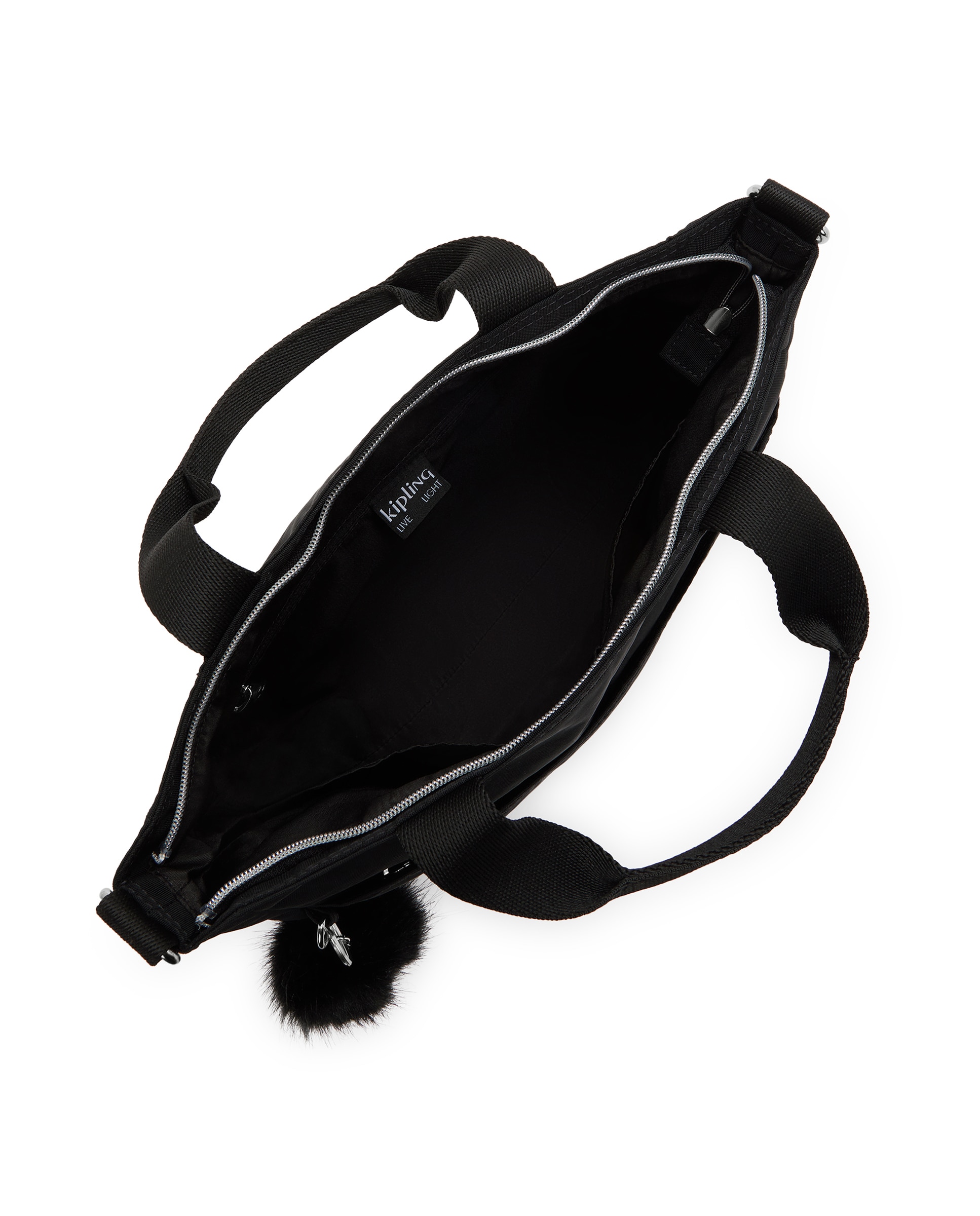 Shopper pequeño con cremallera y correa extraíble - Kipling - Negro Negro-2