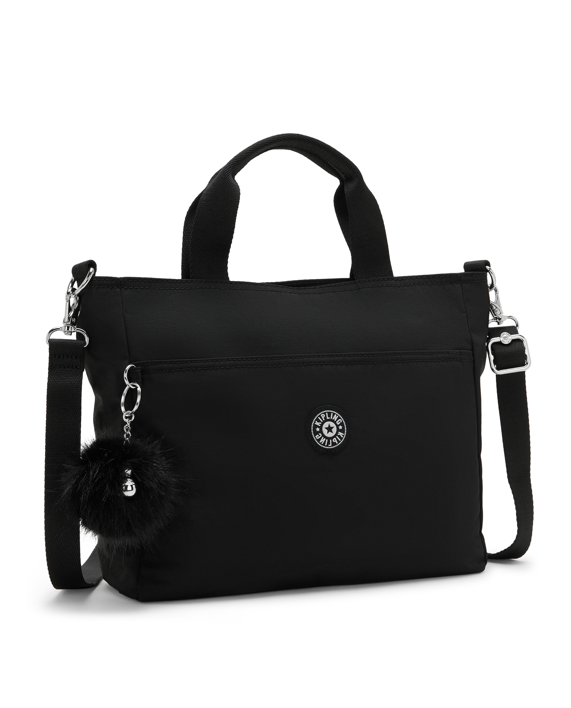 Shopper pequeño con cremallera y correa extraíble - Kipling - Negro Negro-4