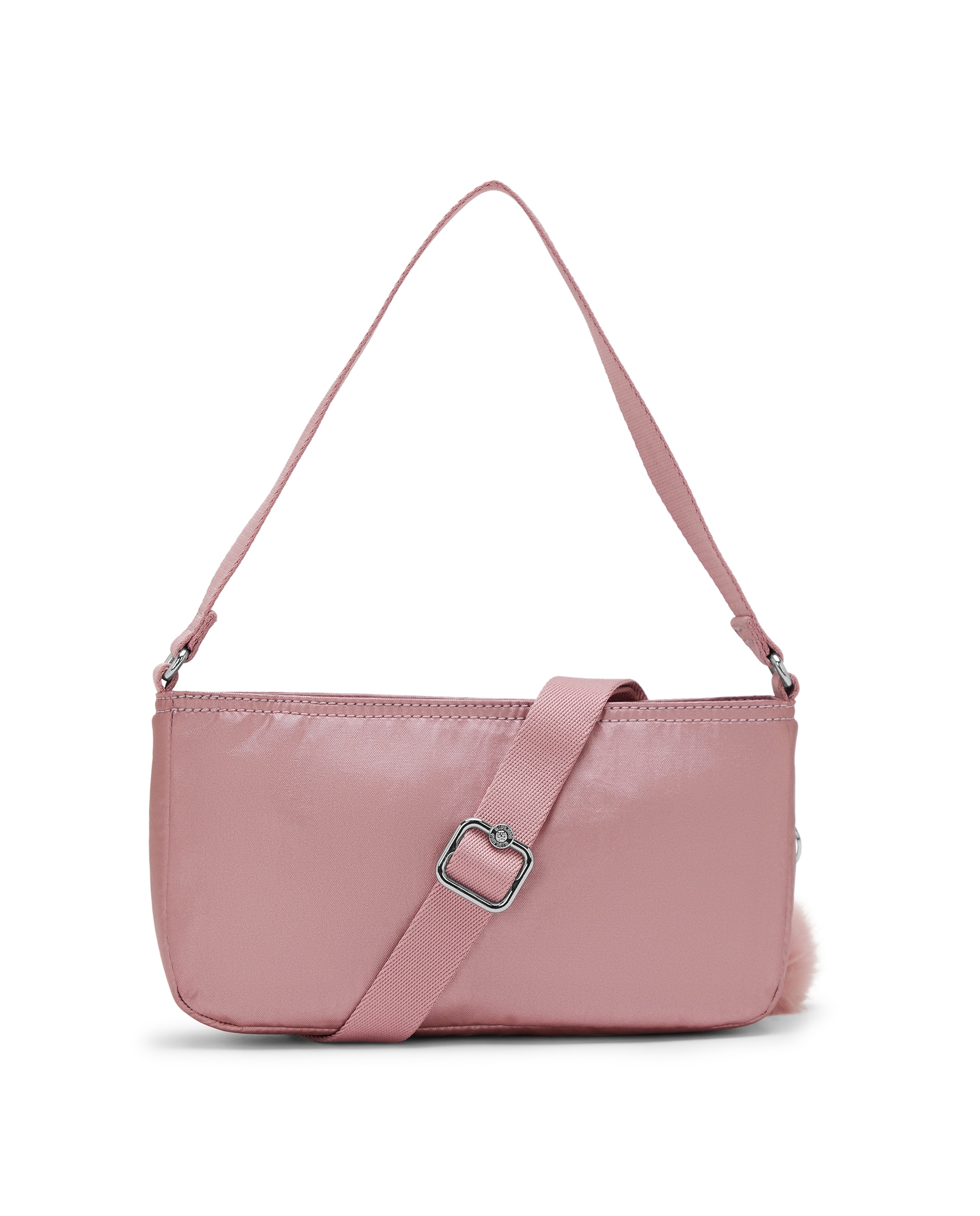 Bolso de hombro pequeño con cremallera y correa extraíble - Kipling - Rosa claro Rosa claro-3