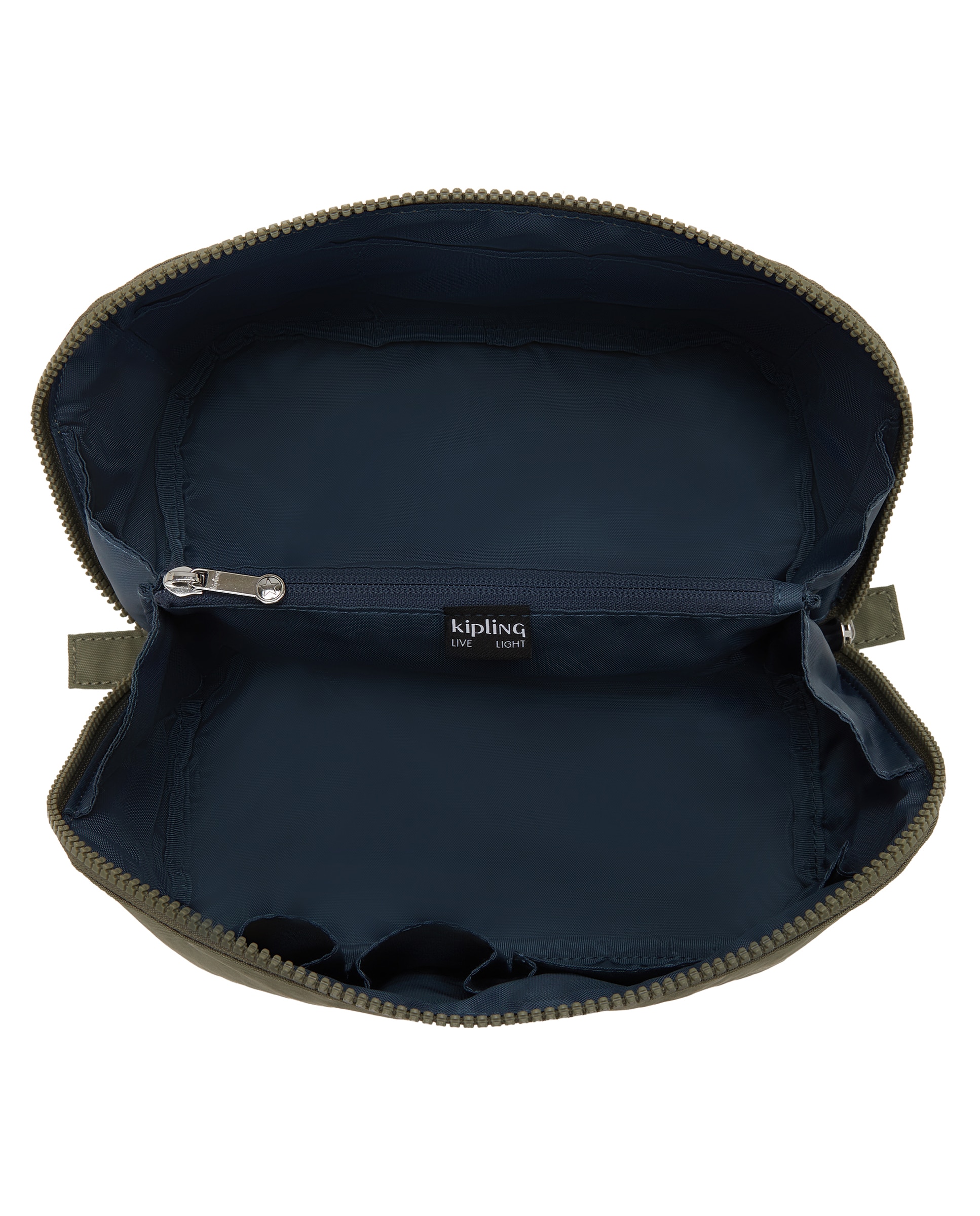Neceser de mujer grande con múltiples compartimentos - Kipling - Verde Oliva Verde Oliva-2