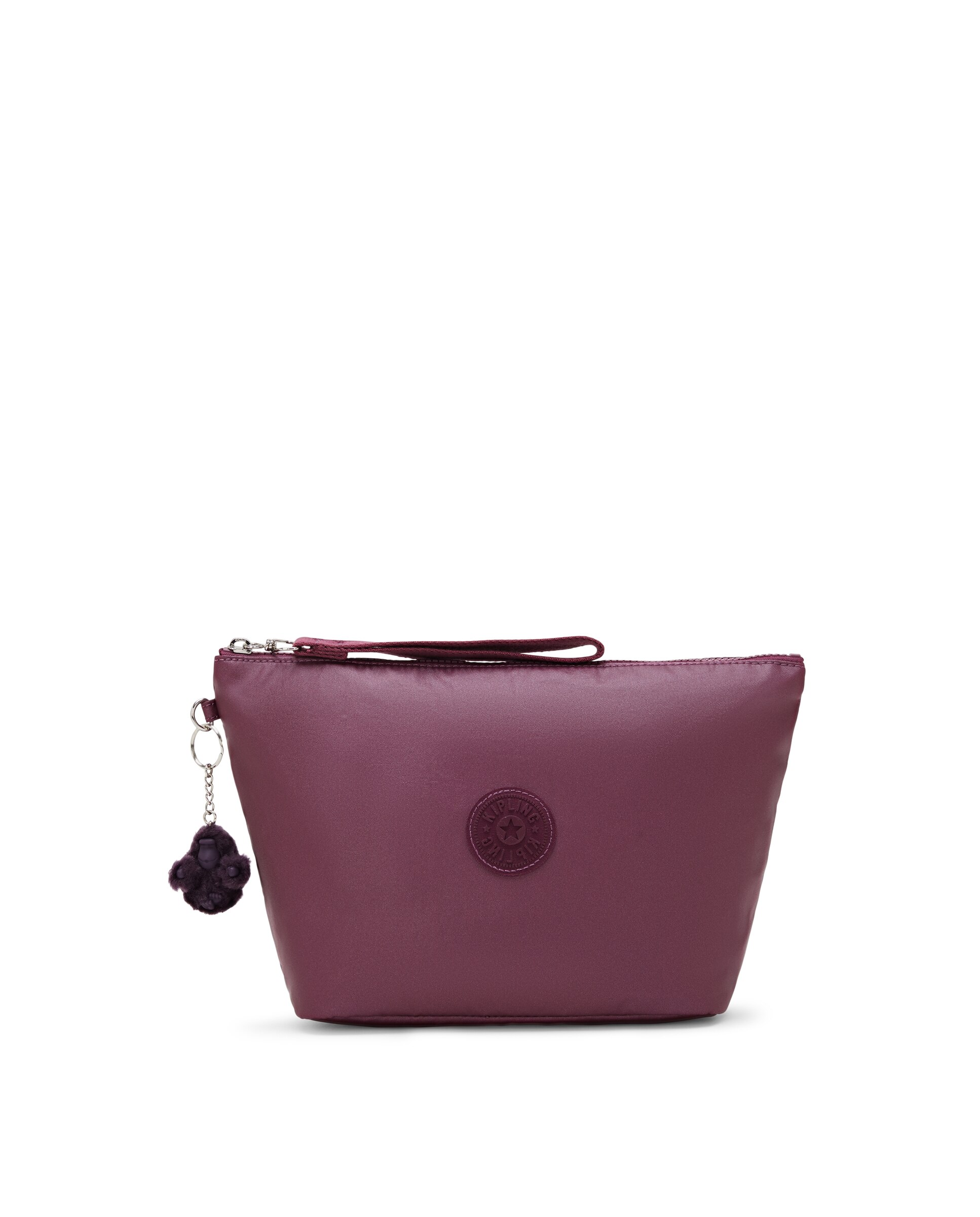 Neceser de mujer grande con cremallera y asa de muñeca - Kipling - Magenta Magenta-1