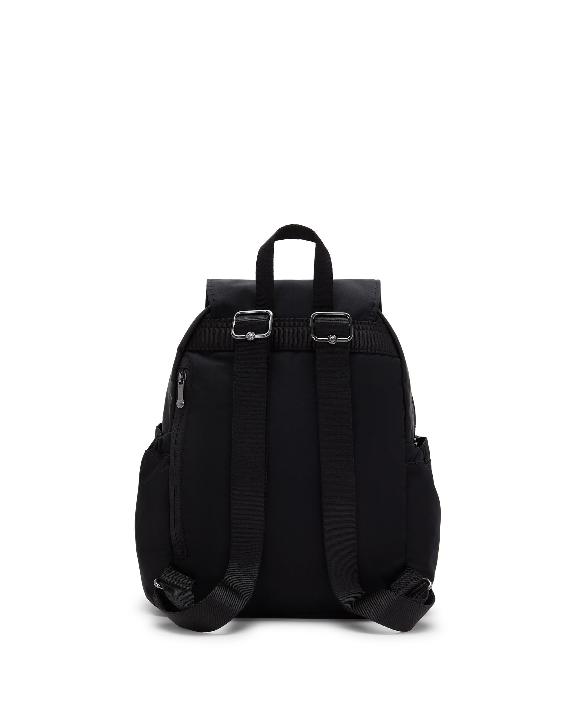 Mochila pequeña de mujer con bolsillos externos - Kipling - Negro mate Negro mate-3