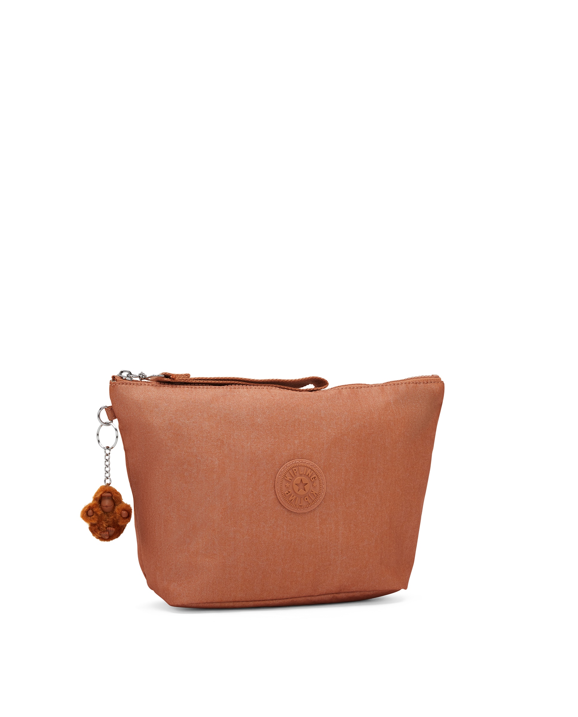 Neceser de mujer grande con cremallera y asa de muñeca - Kipling - Marrón claro Marrón claro-4