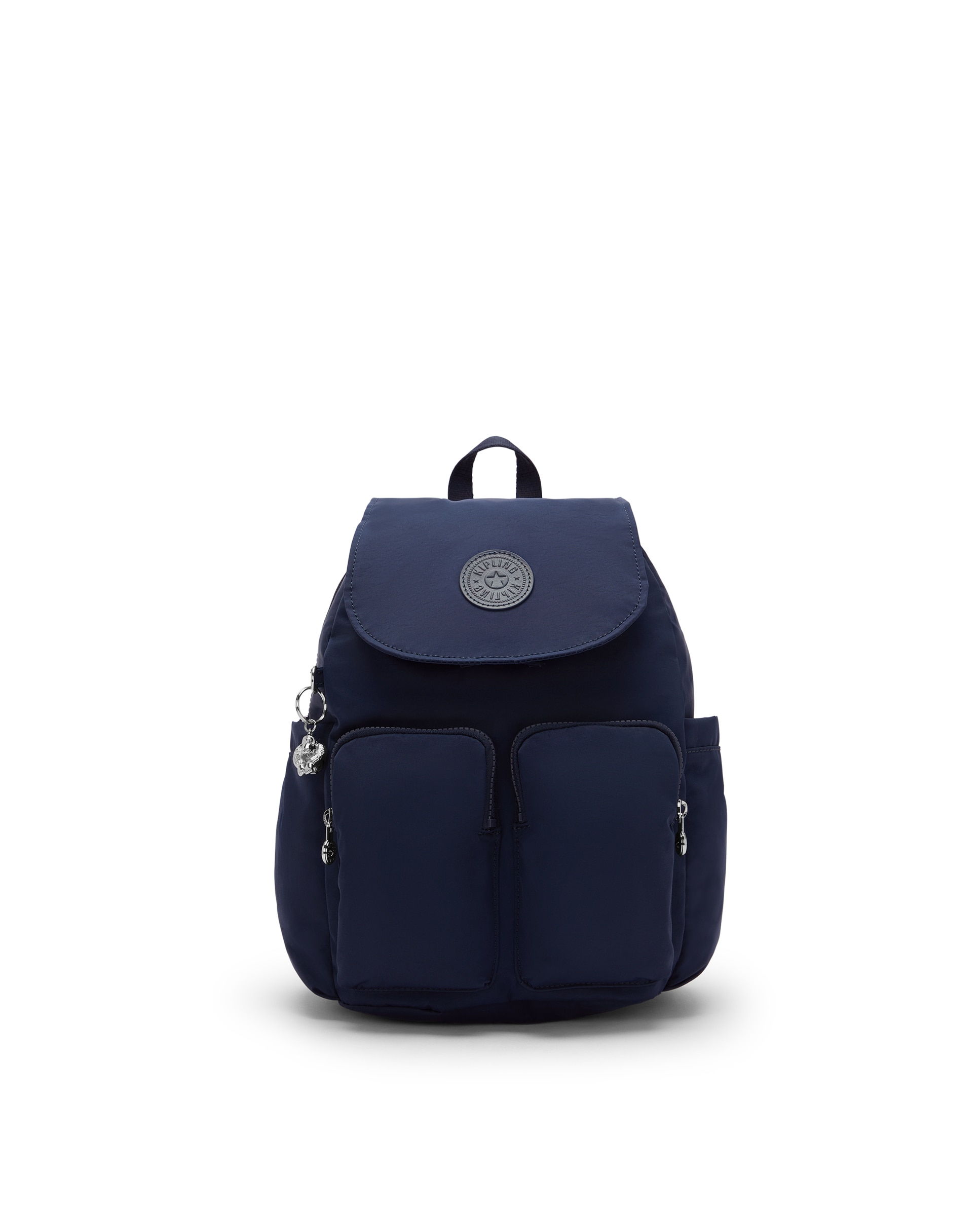 Mochila pequeña de mujer con bolsillos externos - Kipling - Navy Navy-1