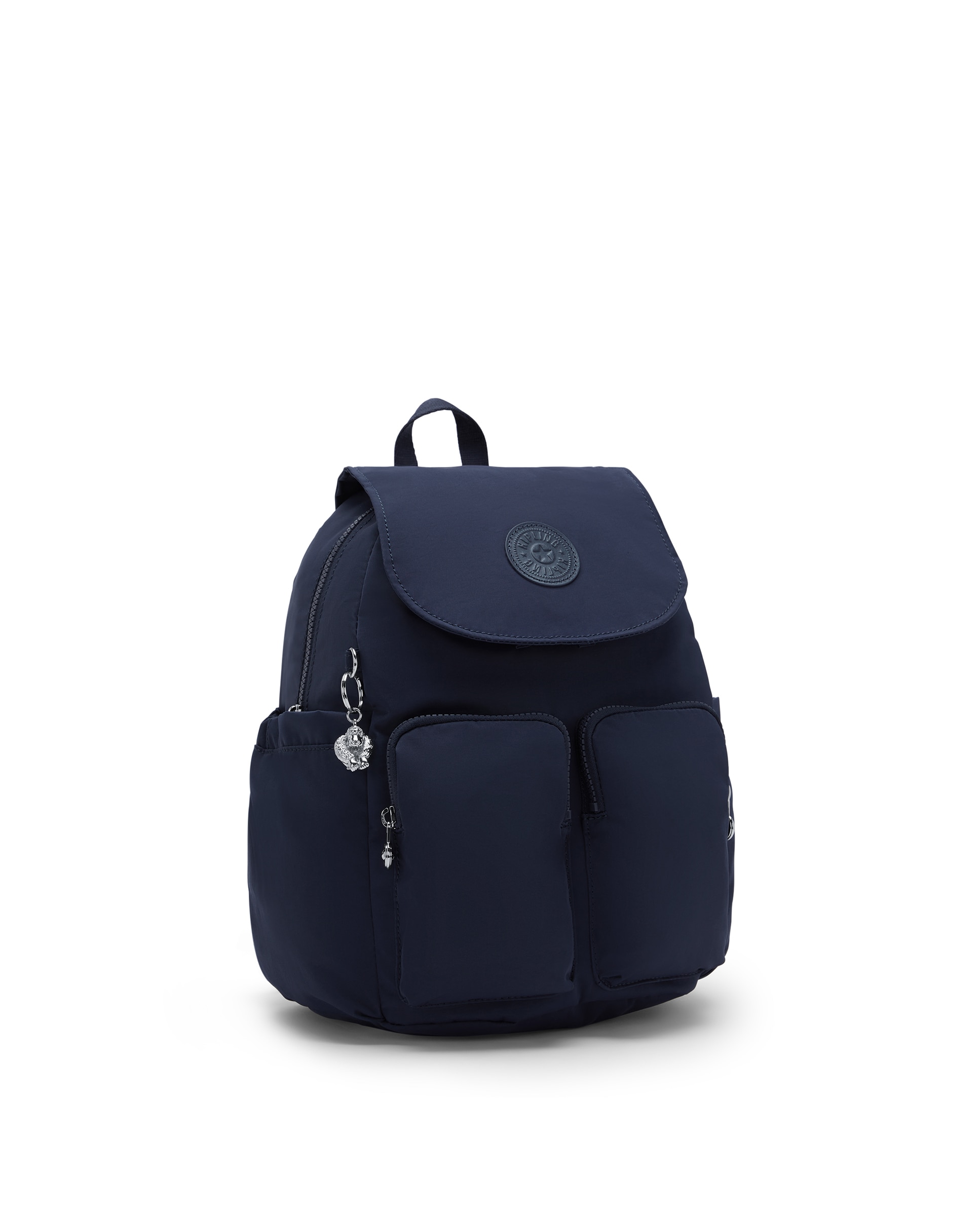 Mochila pequeña de mujer con bolsillos externos - Kipling - Navy Navy-4