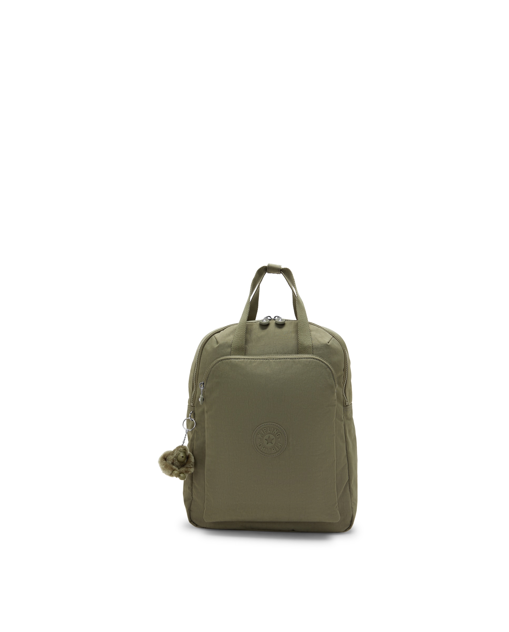 Mochila grande de mujer con compartimento para portátil - Kipling - Verde Oliva Verde Oliva-1