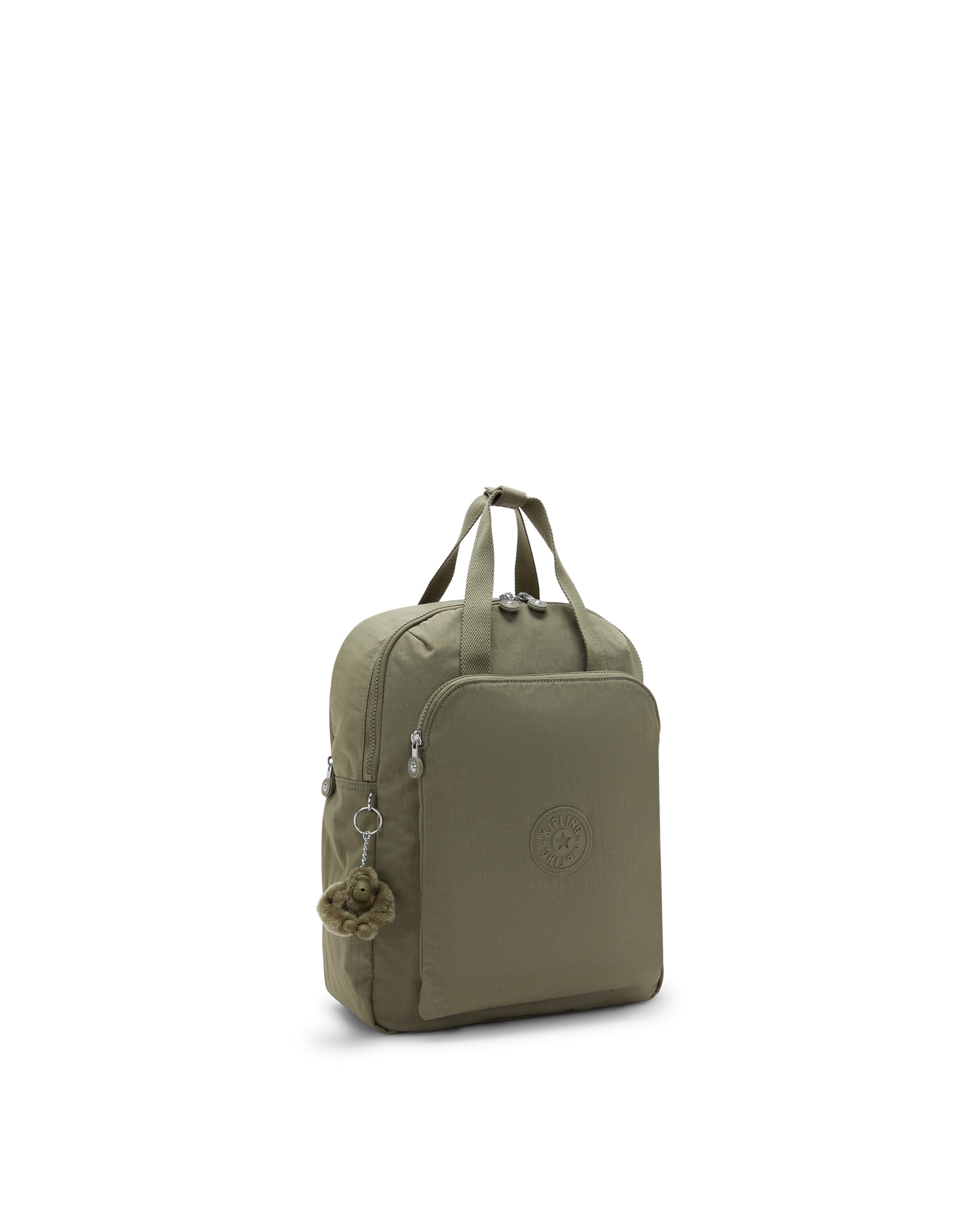 Mochila grande de mujer con compartimento para portátil - Kipling - Verde Oliva Verde Oliva-4