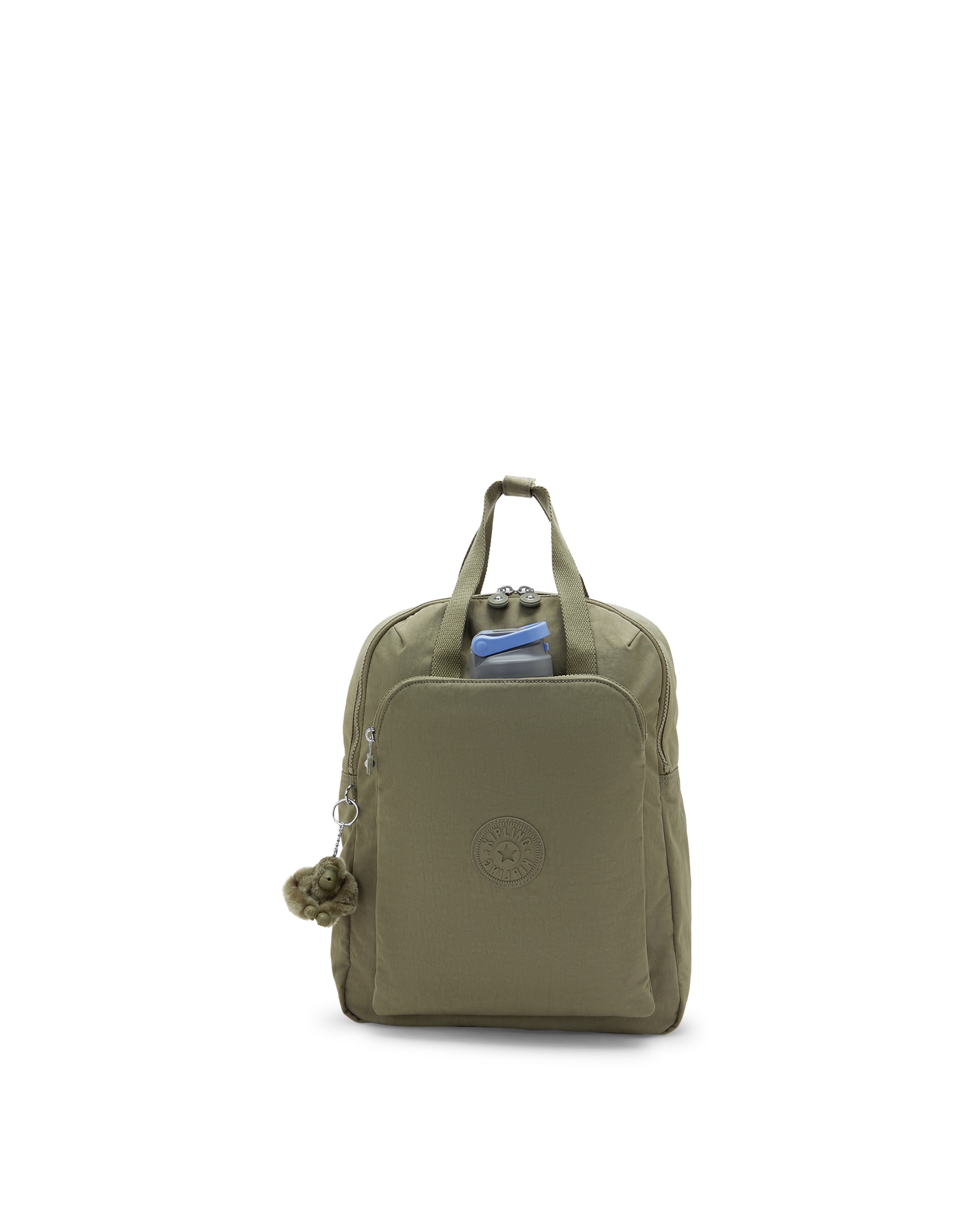 Mochila grande de mujer con compartimento para portátil - Kipling - Verde Oliva Verde Oliva-6