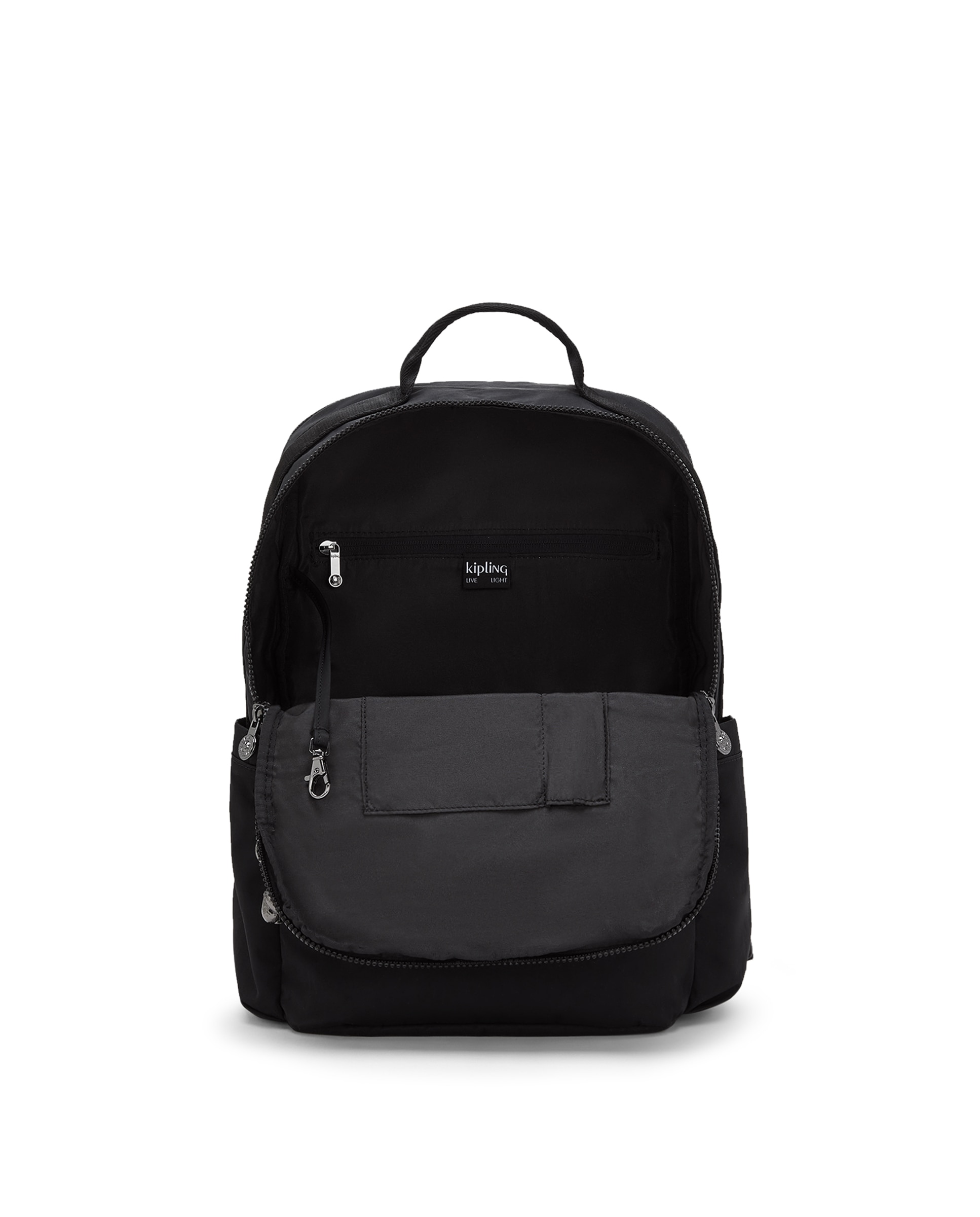 Mochila grande de mujer con compartimento para portátil - Kipling - Negro Negro-3