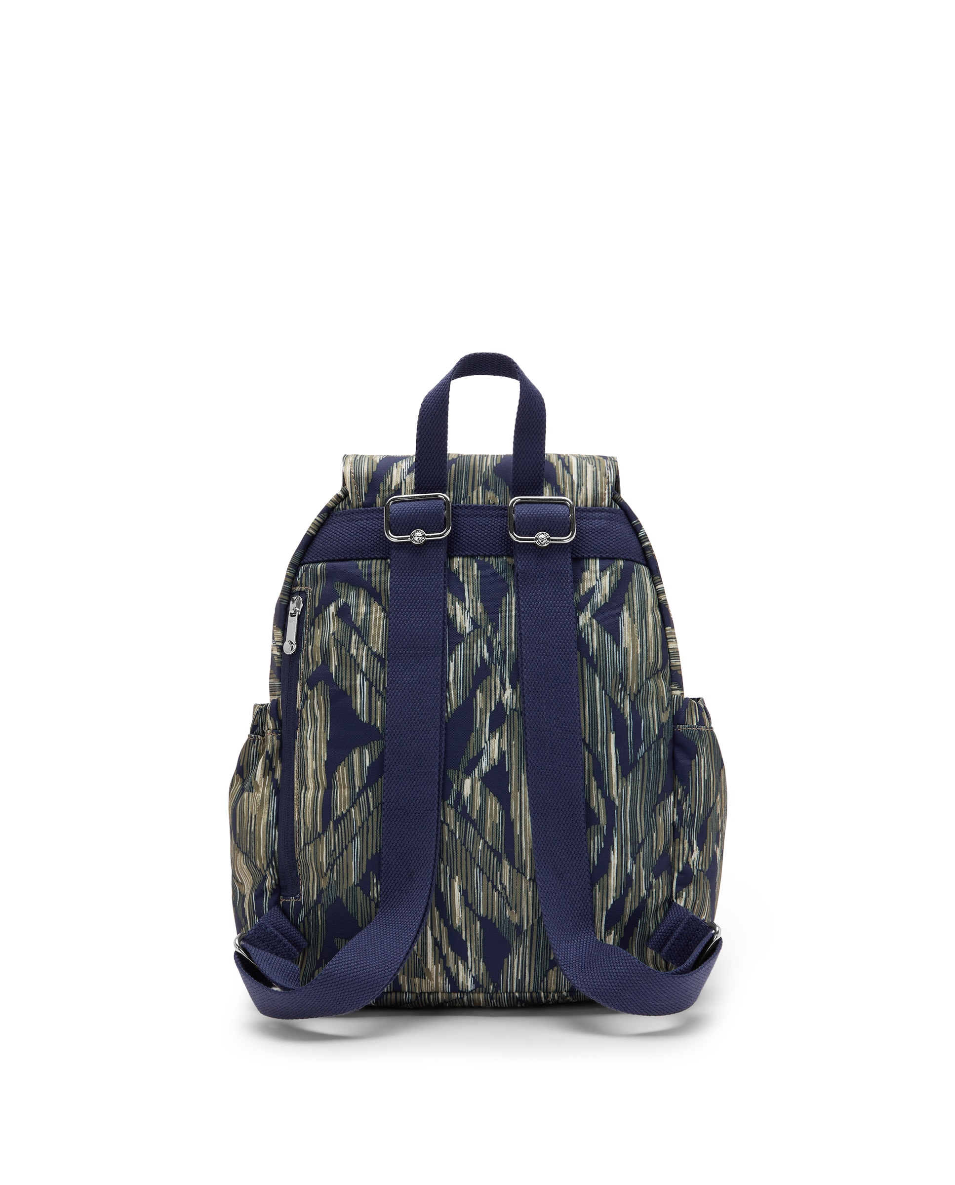 Mochila pequeña de mujer con bolsillos externos - Kipling - Verde / Azul marino Verde / Azul marino-3