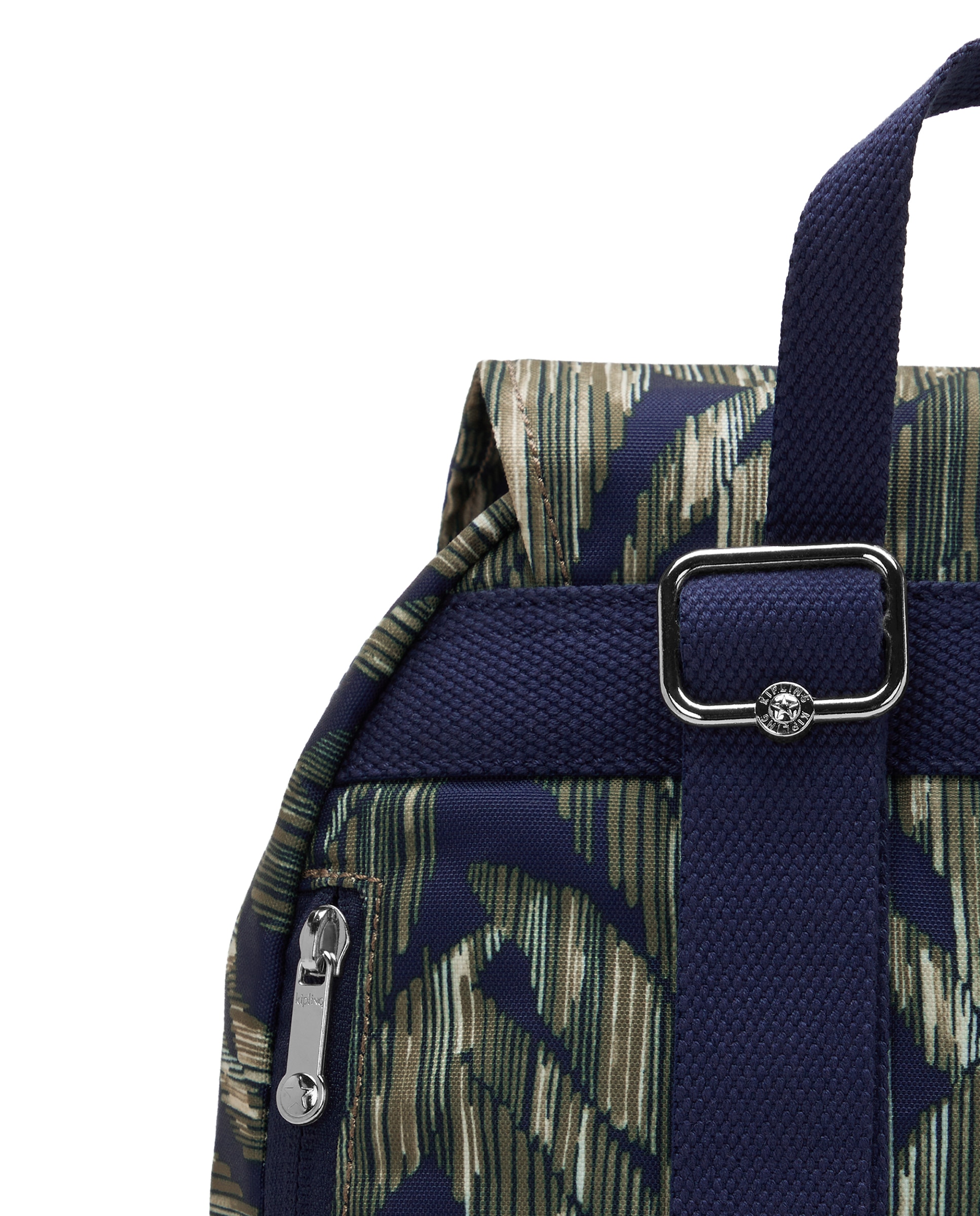Mochila pequeña de mujer con bolsillos externos - Kipling - Verde / Azul marino Verde / Azul marino-5