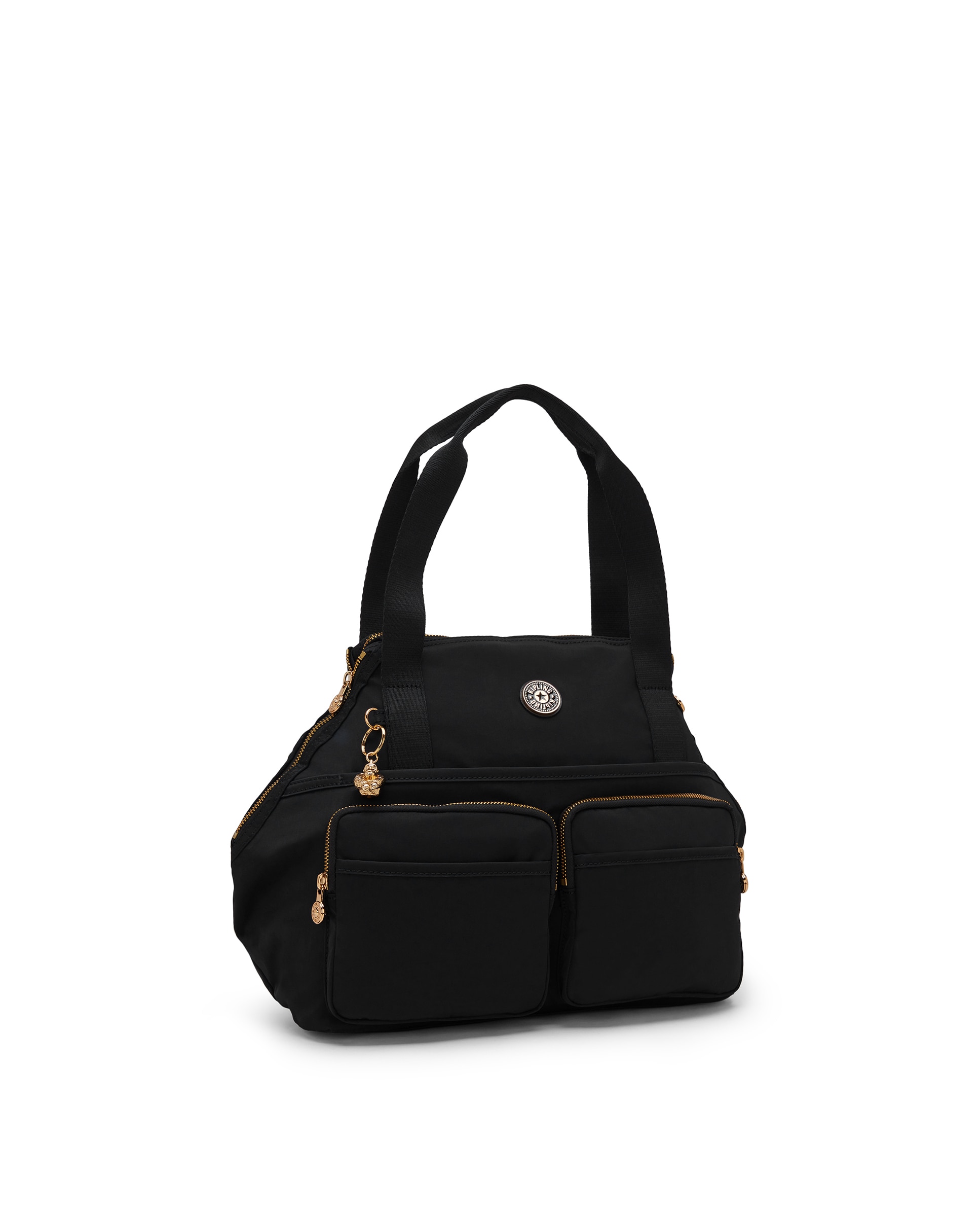 Bolso de hombro con bolsillos externos y correa extraíble - Kipling - Negro Negro-5