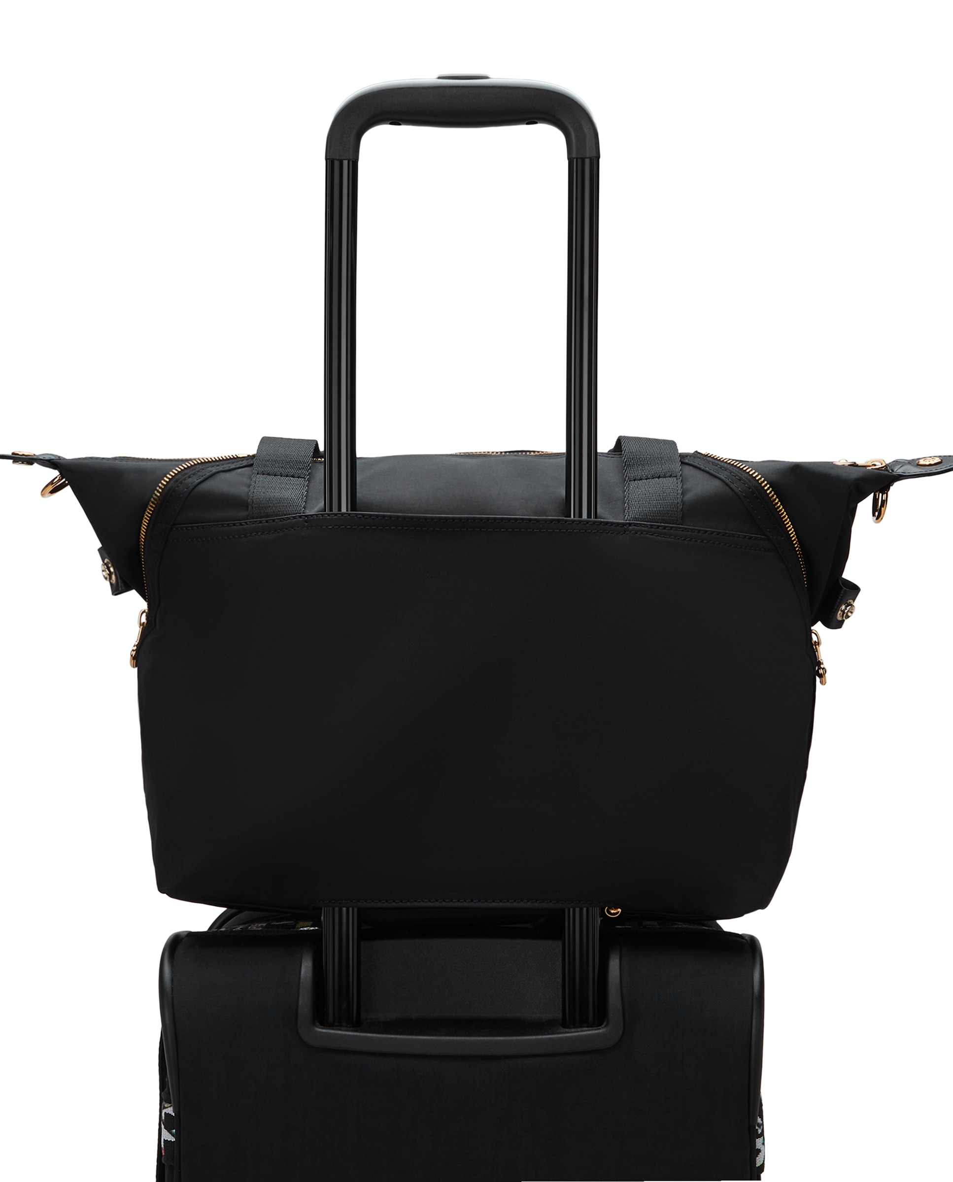 Bolso de hombro con bolsillos externos y correa extraíble - Kipling - Negro Negro-7