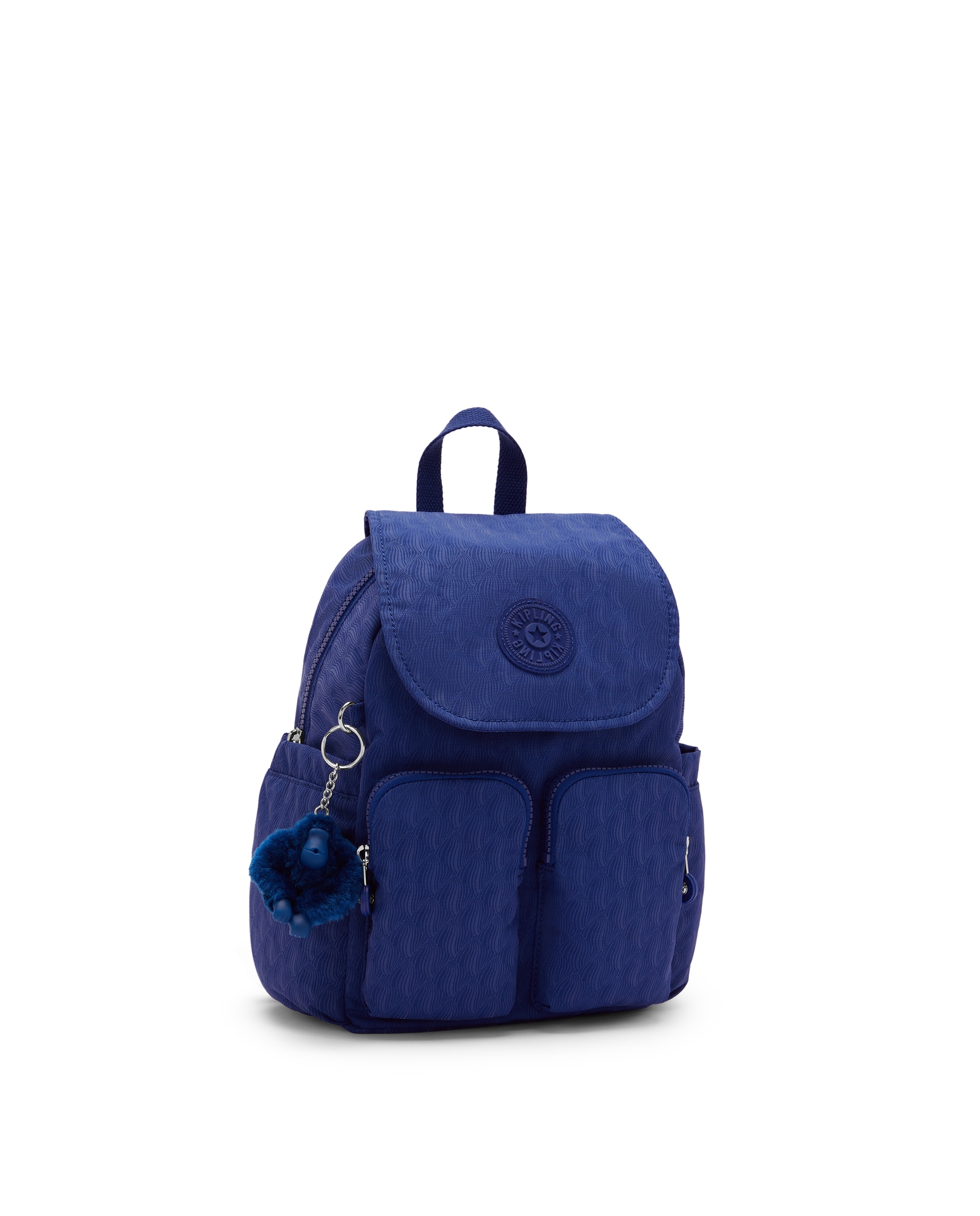 Mochila mini de mujer con bolsillos externos - Kipling - Azul índigo Azul índigo-4