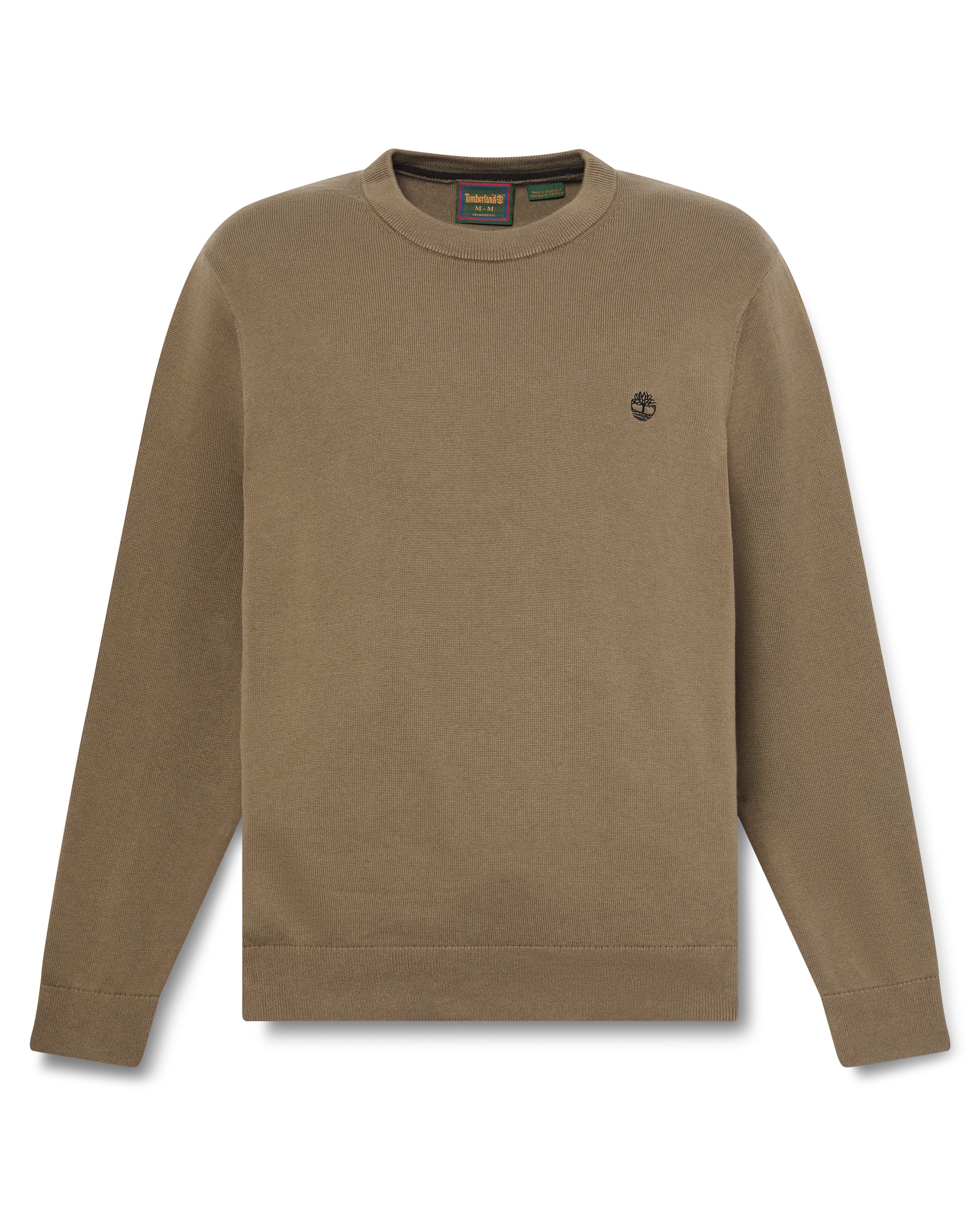 Jersey de hombre de cuello redondo de algodón williams river - Timberland - Verde Oliva Verde Oliva-5