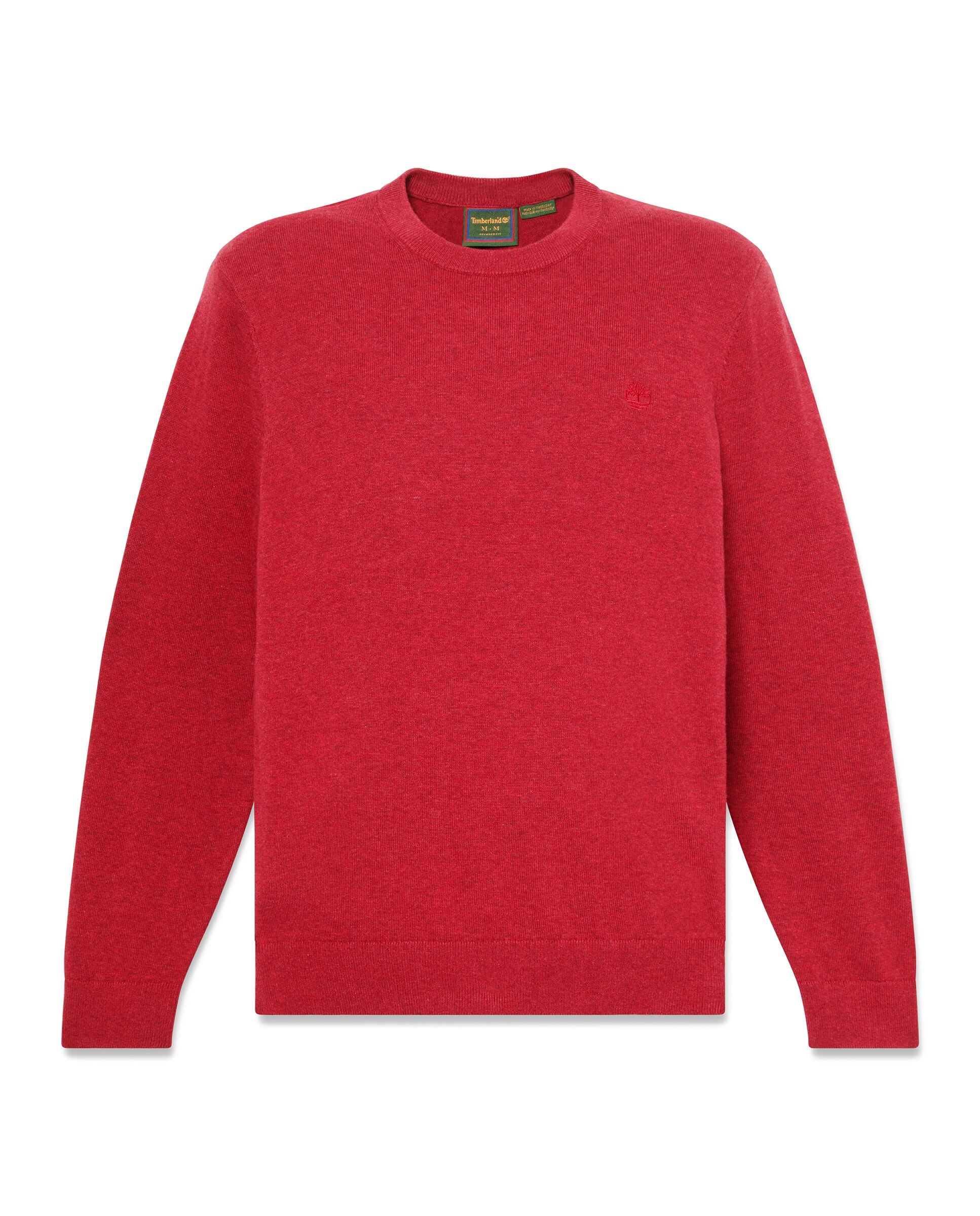 Jersey de hombre de cuello redondo de algodón williams river - Timberland - Rojo Rojo-5