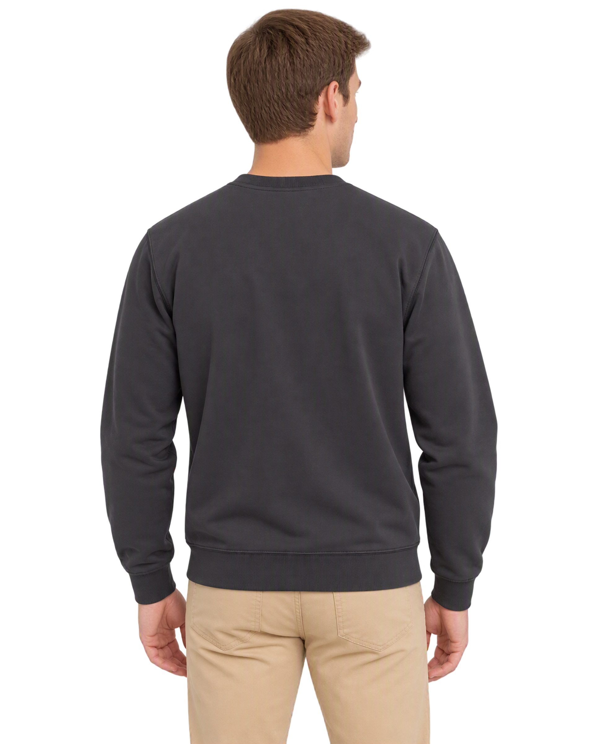 Sudadera de hombre de cuello redondo con logotipo established 1973 bordado - Timberland - Antracita Antracita-4